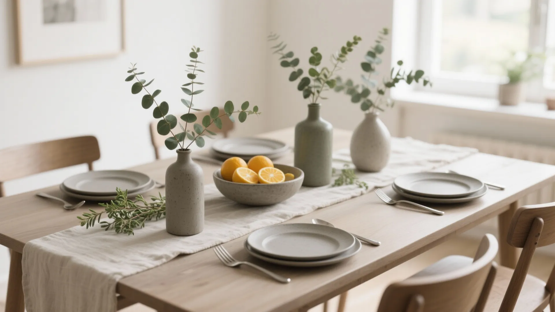 Greenery with Asymmetry: A Relaxed Centerpiece