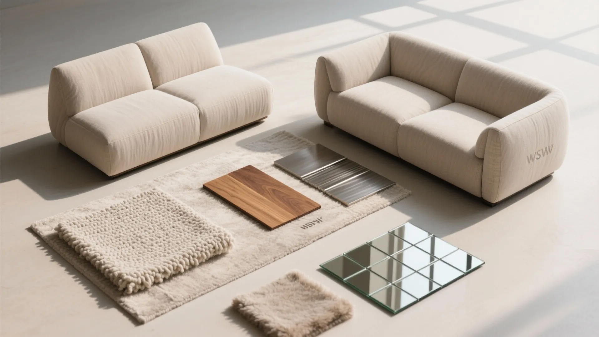 4) Asymmetric Pair: One Love Seat + One Apartment Sofa