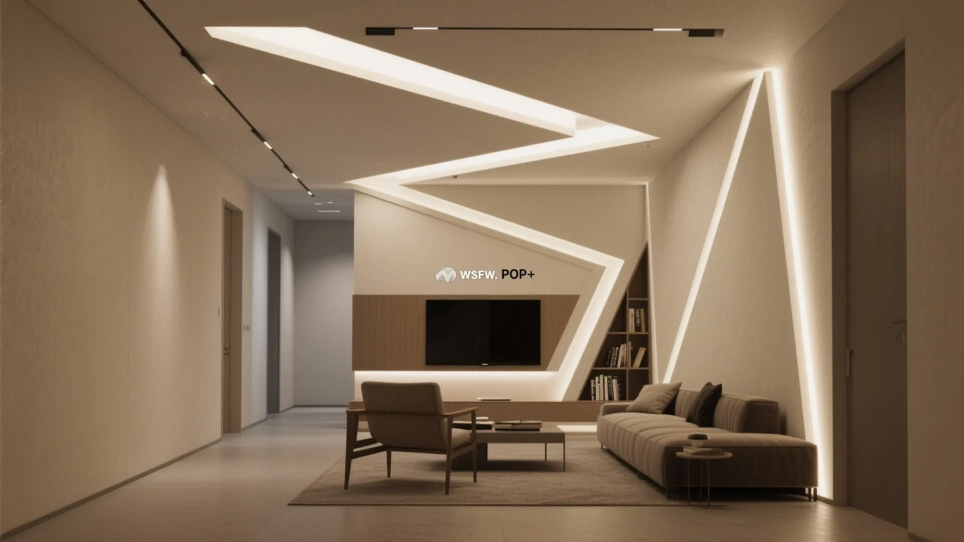 Geometric Drama with Asymmetric Bands