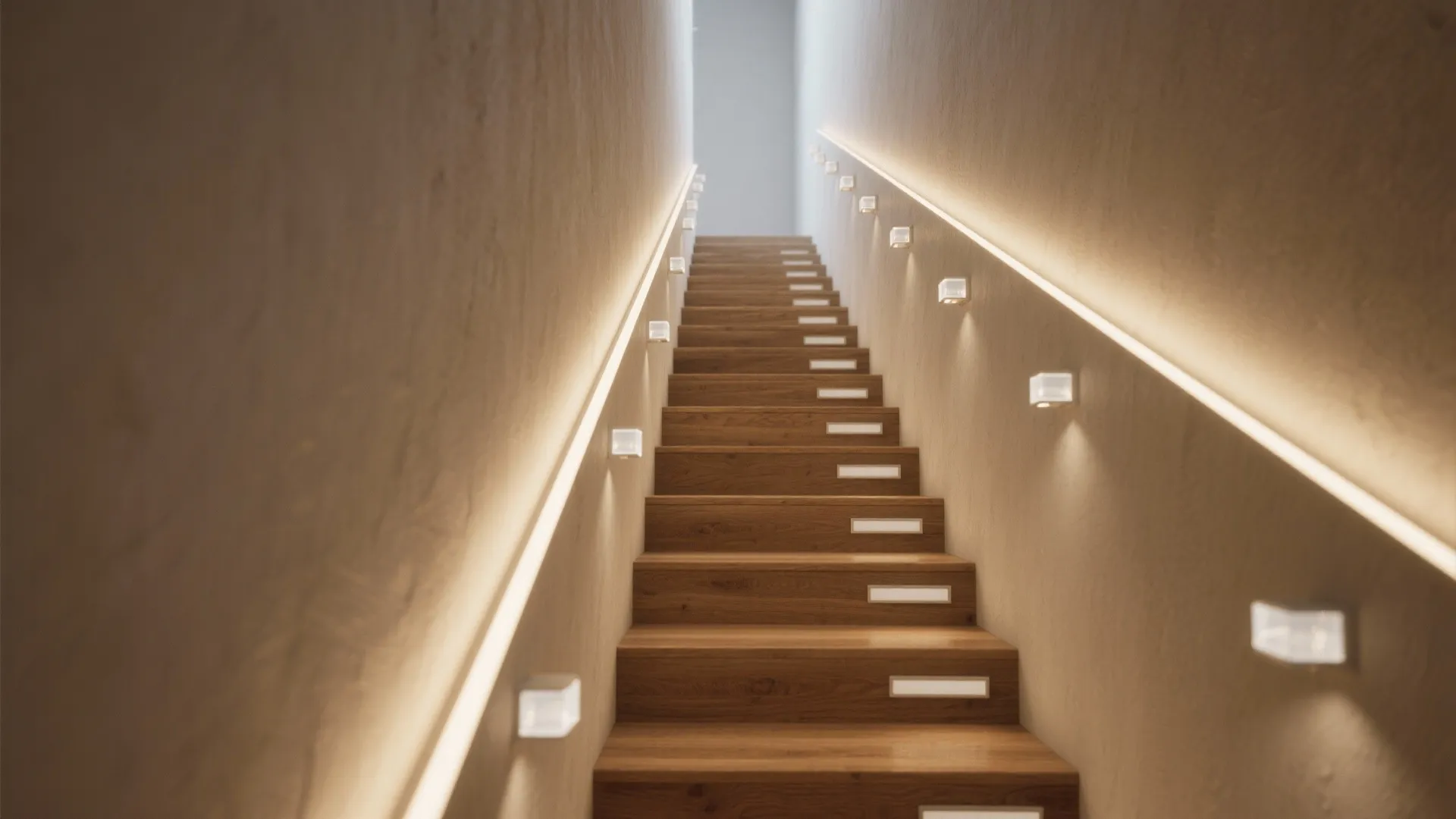 Low-level step markers with asymmetric beam