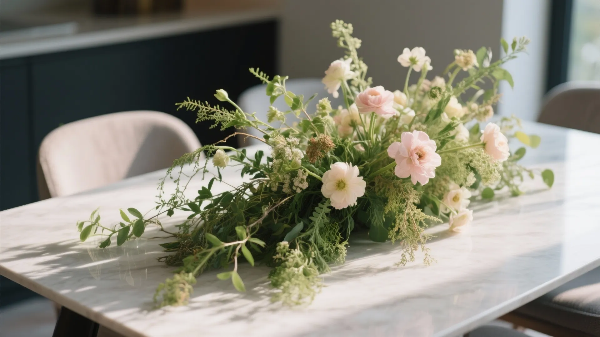 1. Asymmetrical Floral Arrangements