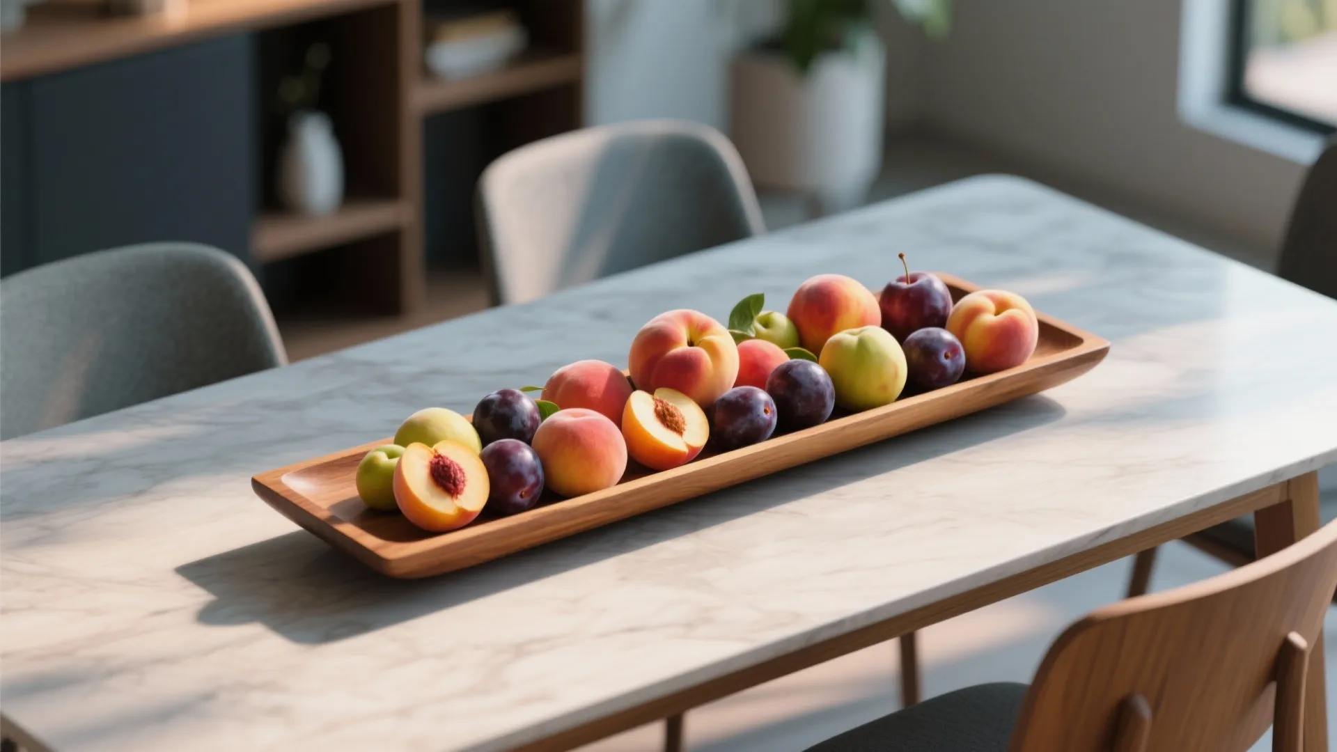 6. Asymmetrical Fruit Display