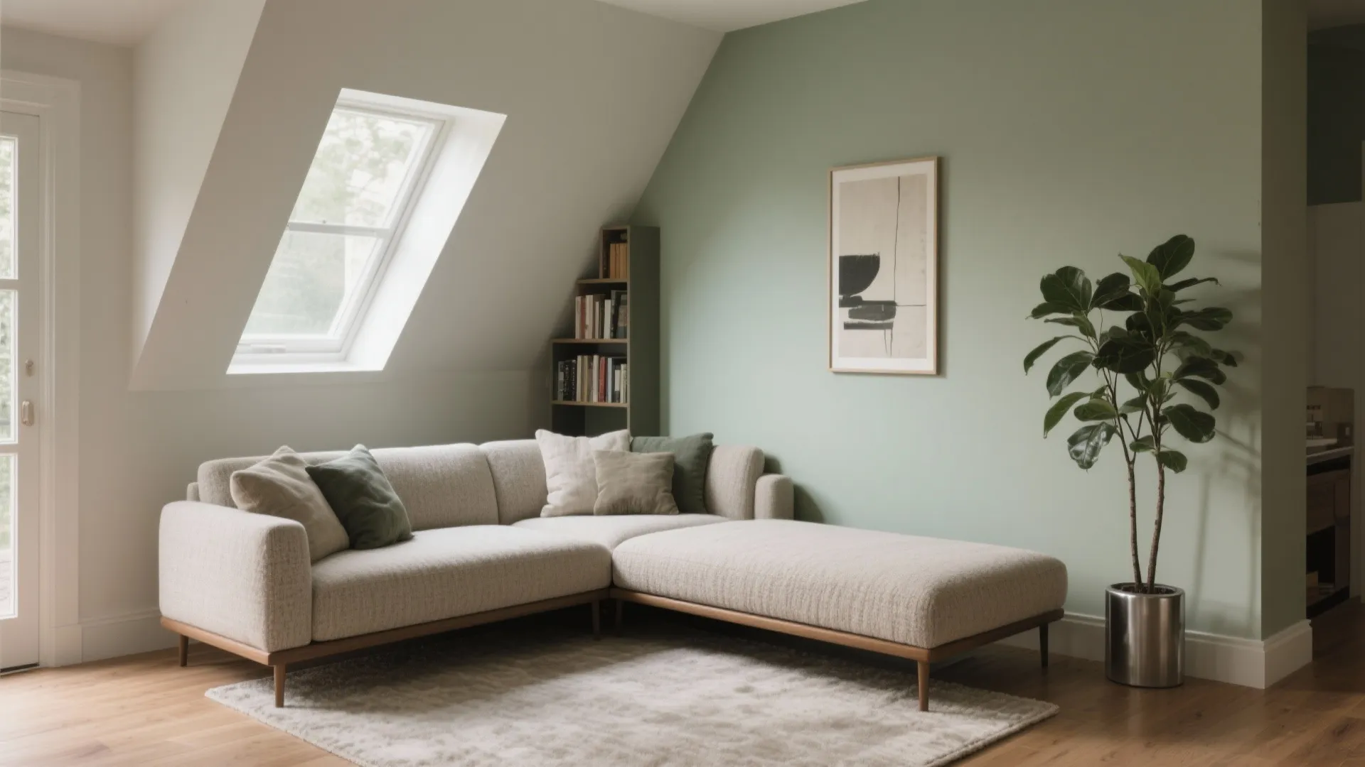 Asymmetrical Balance: One Sofa + One Chaise-Back Sofa