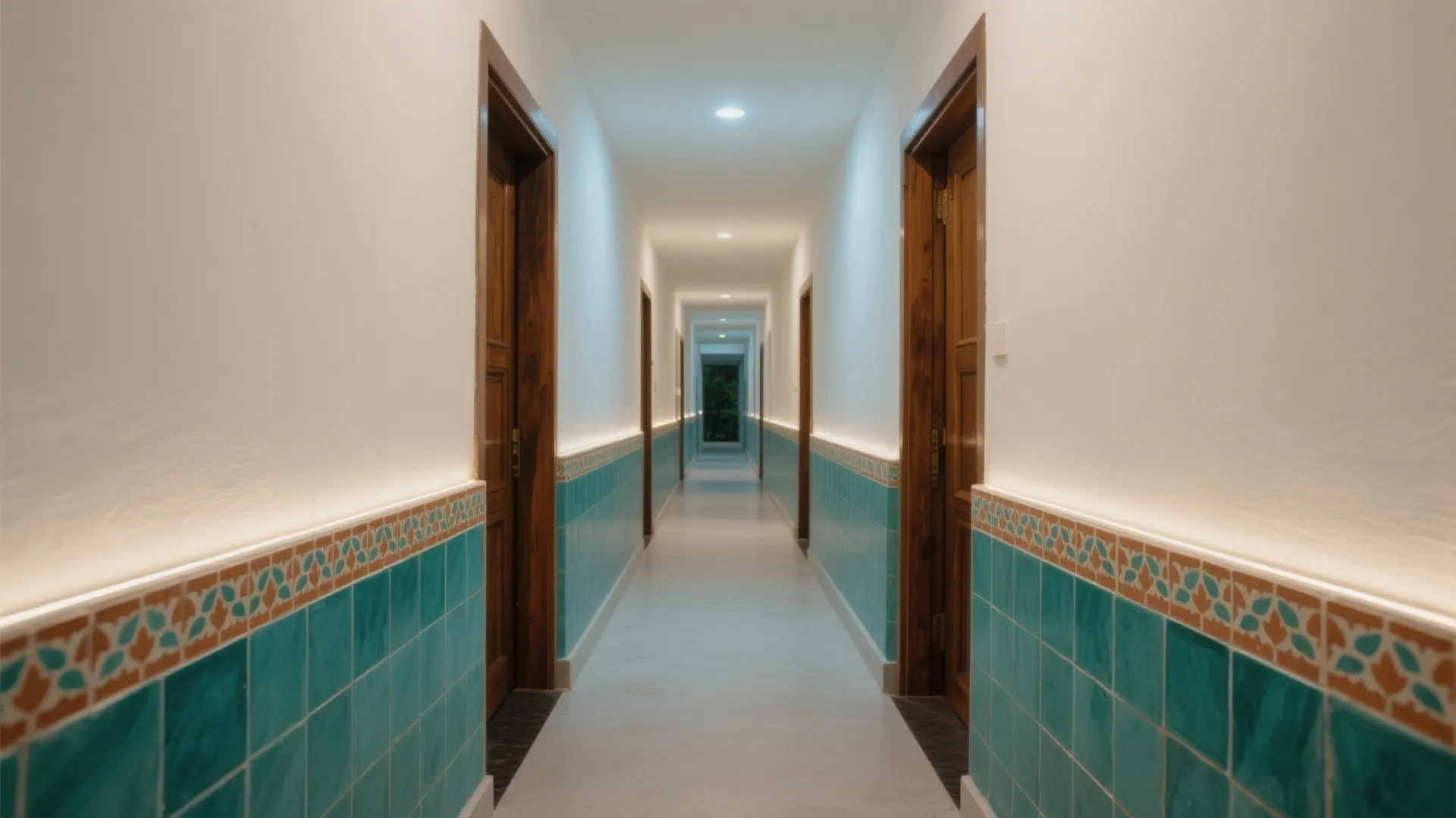 Athangudi Tile Feature Strip with Coastal Palette