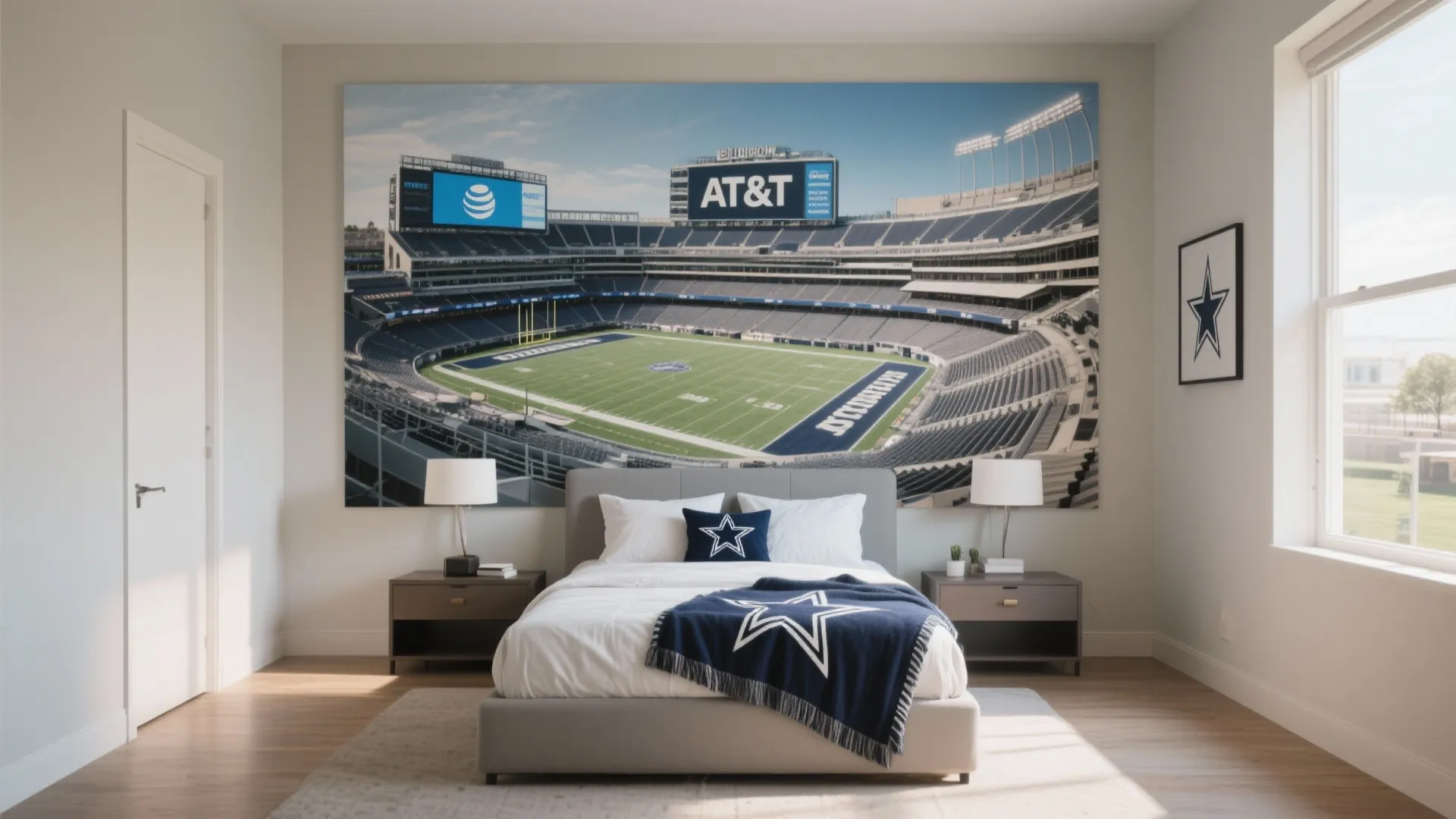 8. Mural of AT&T Stadium