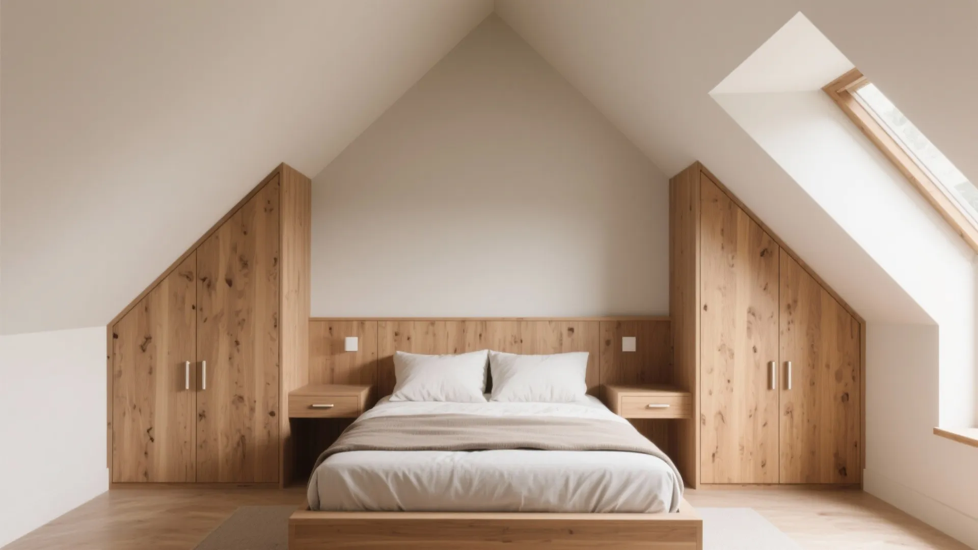 1. Embrace sloped ceilings with built-in storage