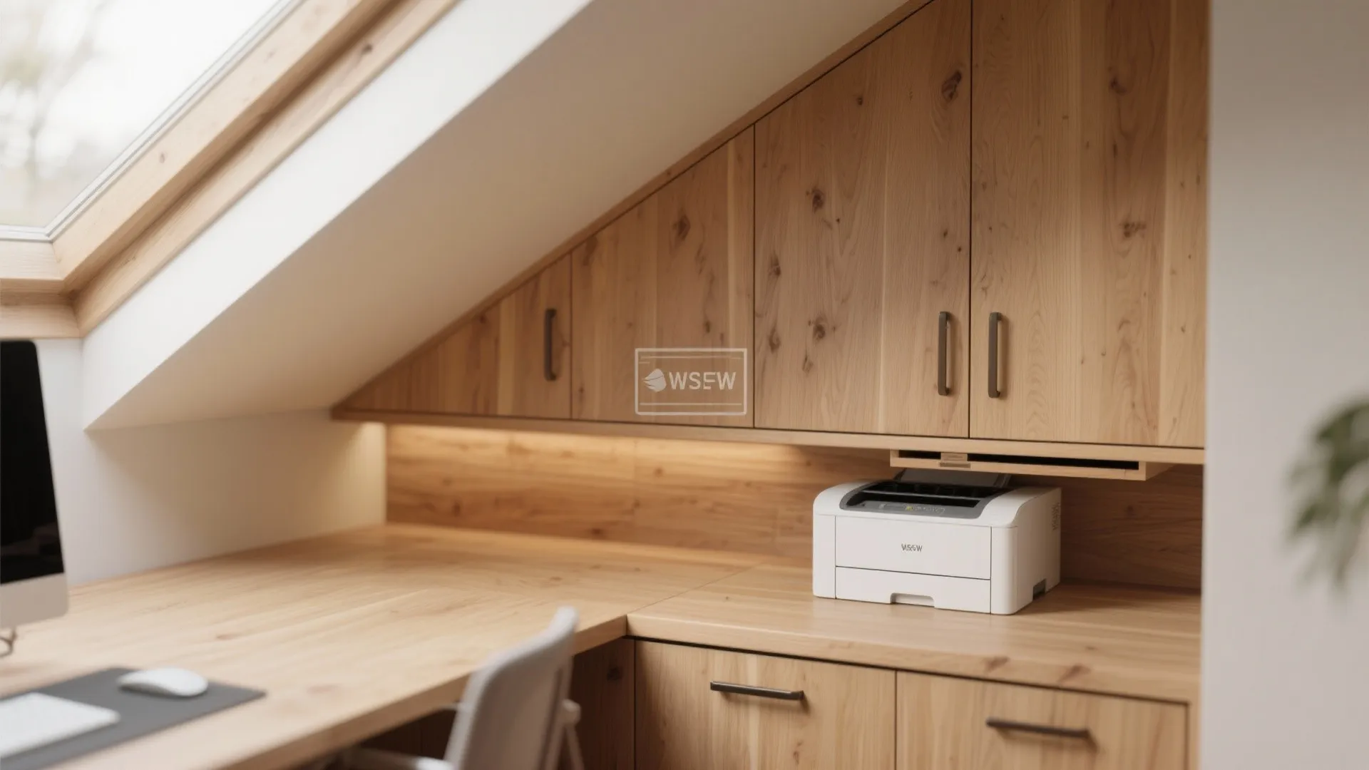 Built-in Storage Under the Eaves
