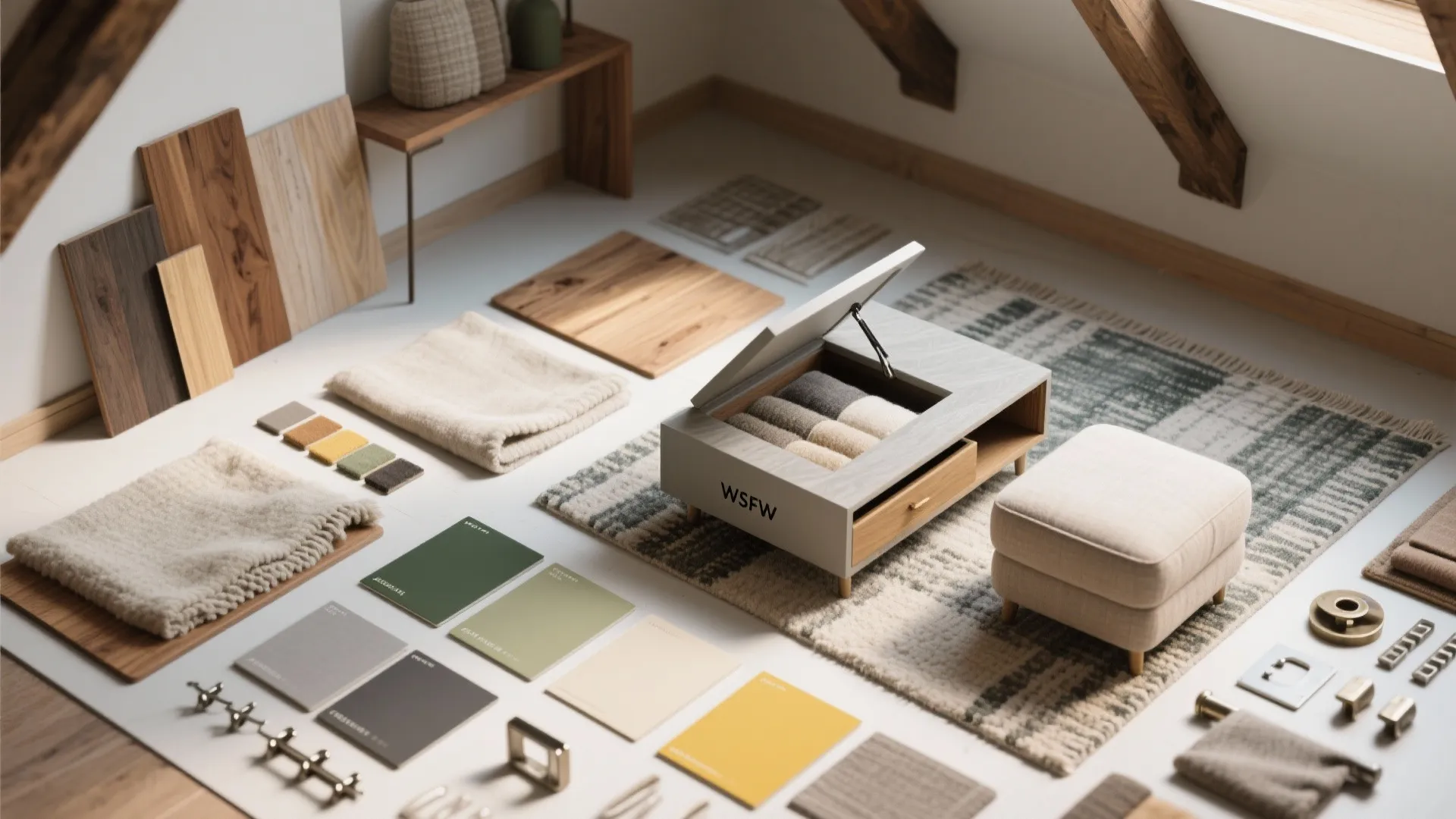 5. Cozy finishes and multifunctional pieces