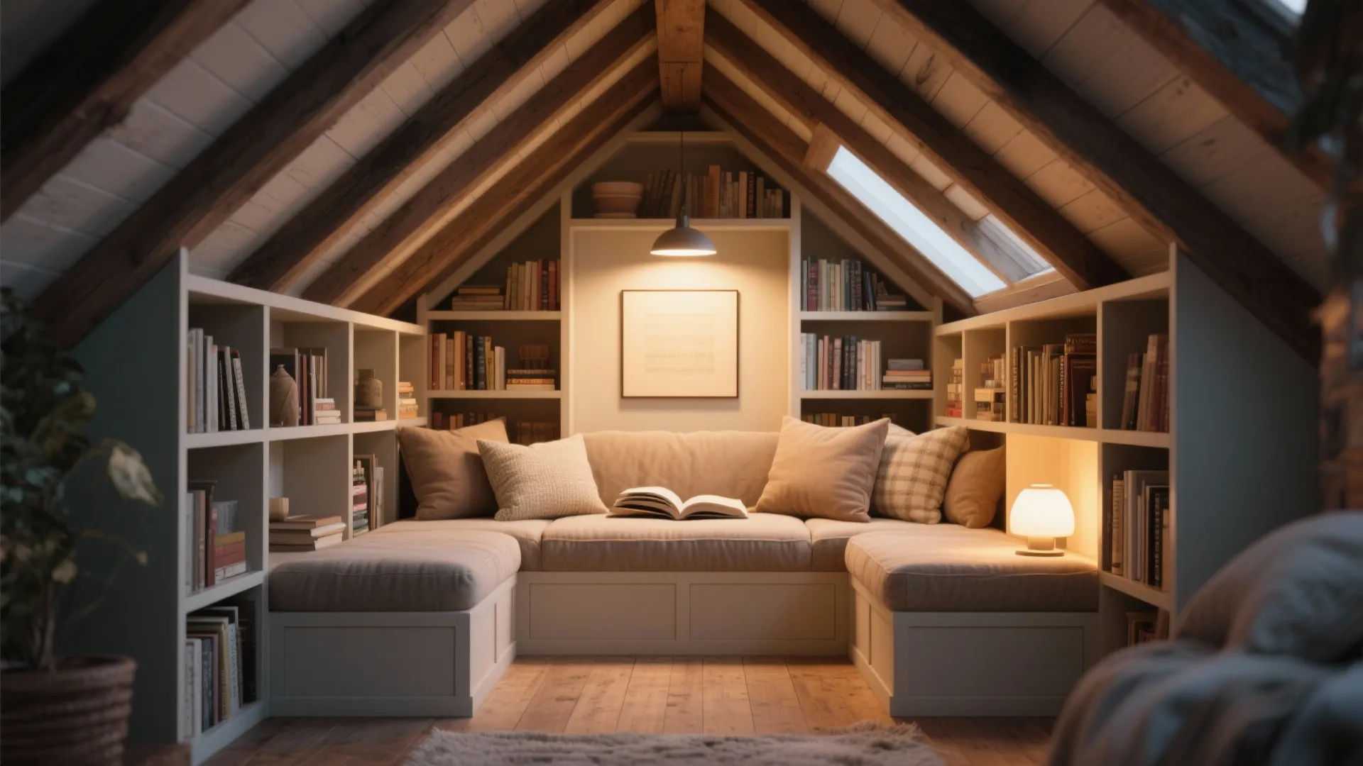 3. Cozy Reading Nook Under the Eaves