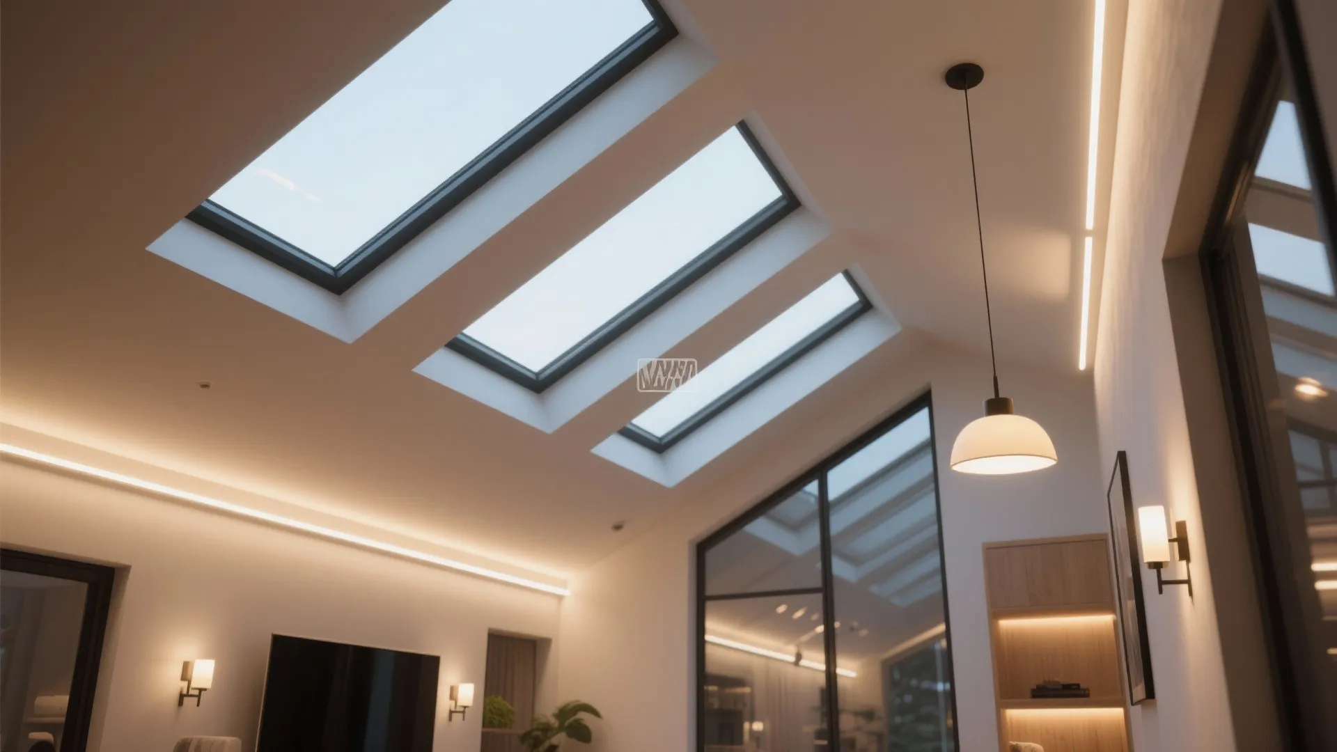 2. Skylights and layered lighting for instant brightness