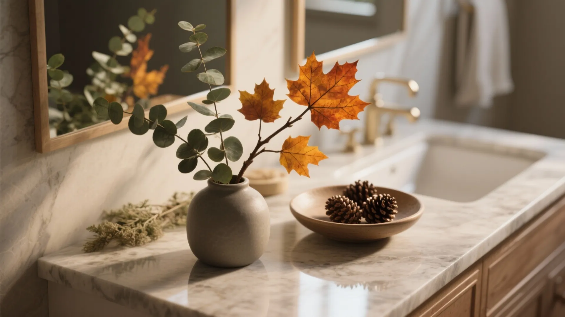 3. Autumnal Greenery and Natural Elements