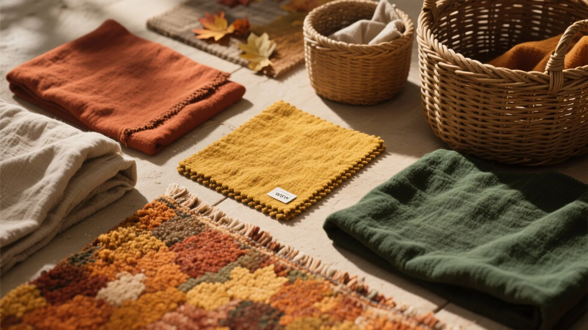 1. Natural Textures and Warm Colors