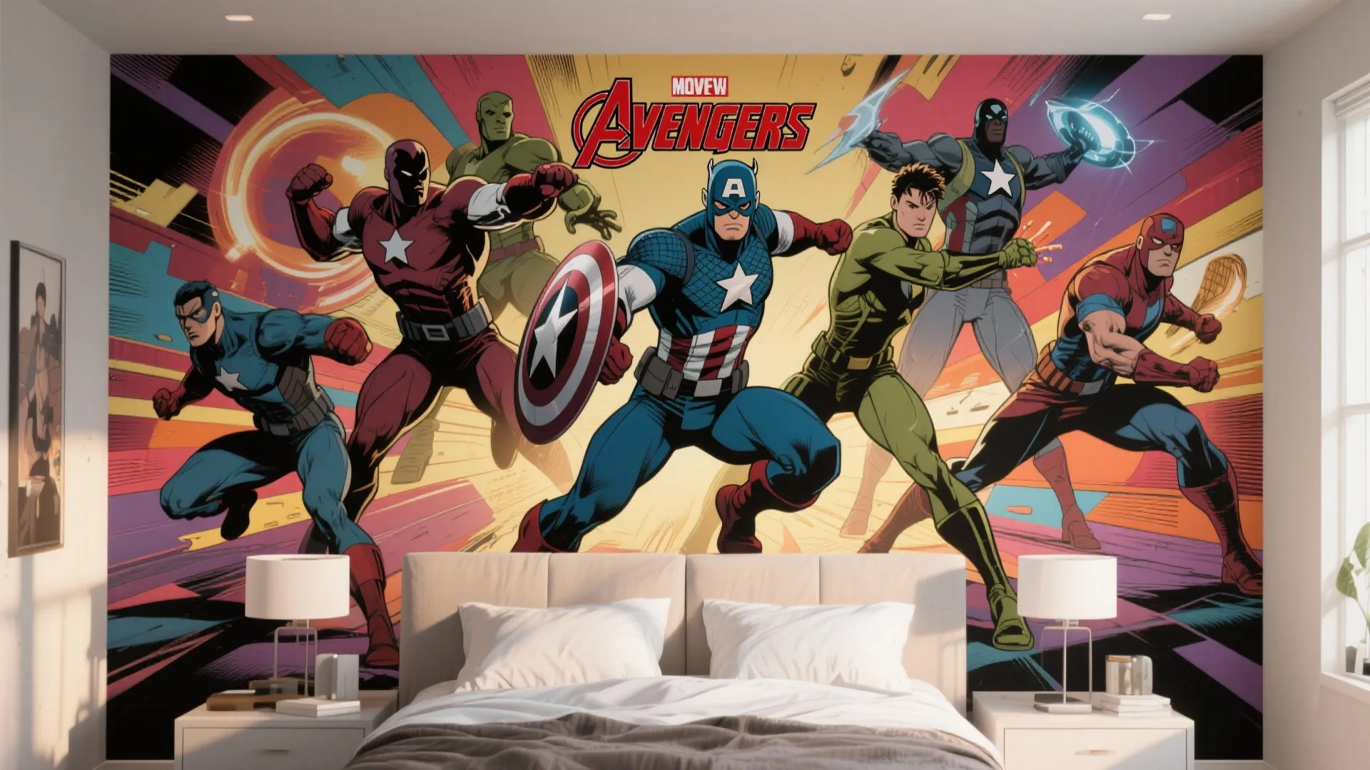 Idea 5: Avengers Team Mural