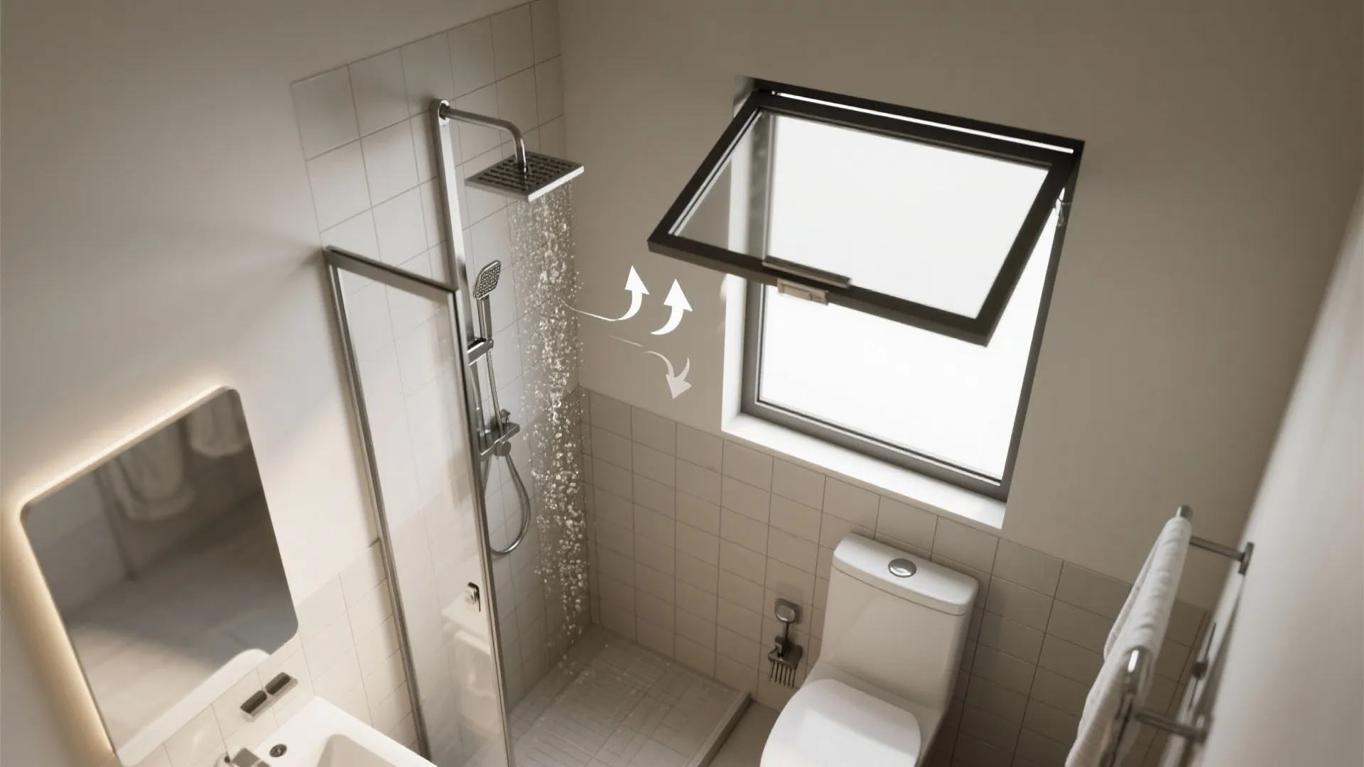 Awning Windows Above Shower Lines