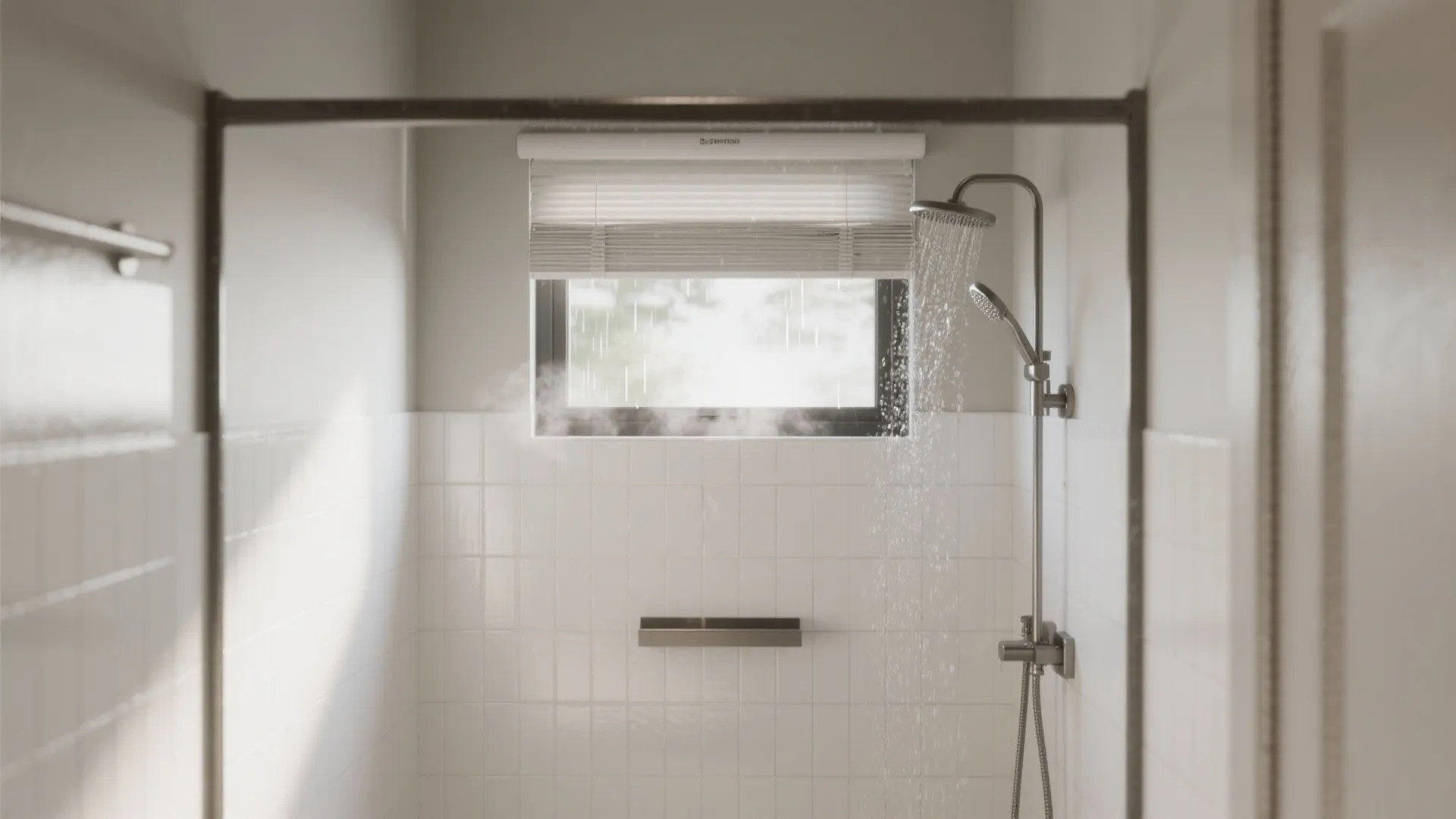 Compact Awning Window Above the Shower Line