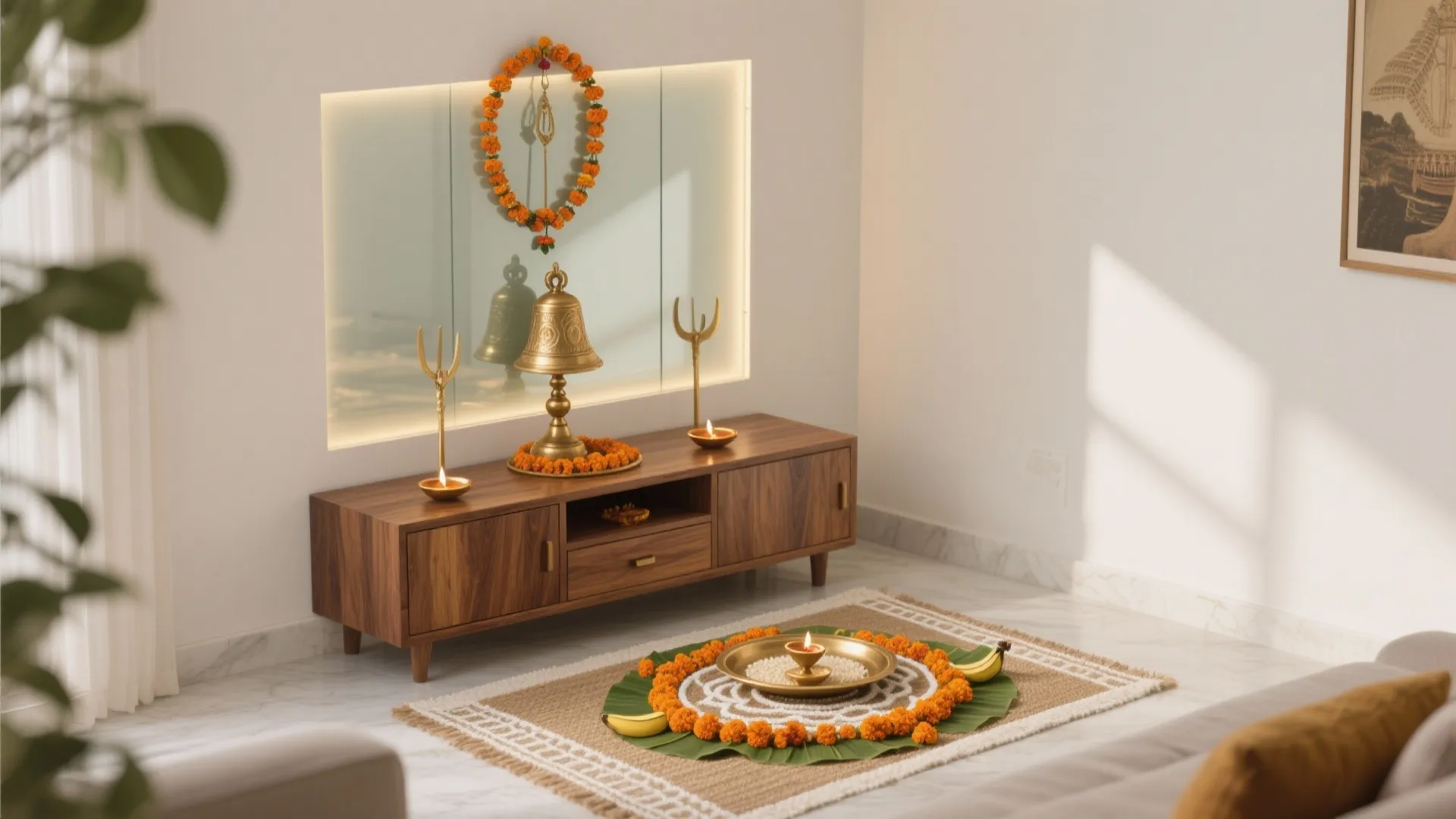 5 Ayudha Pooja Decoration Ideas for Small Homes: Real designer tips to style a sacred, compact pooja corner with soul and function