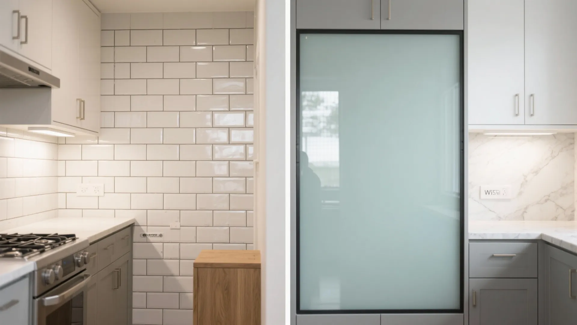 Glass Backsplash, Bigger Feel