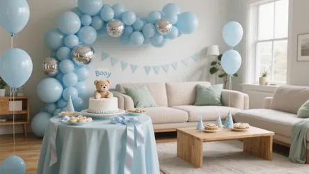 5 Balloon Decorations for Baby Boy Birthday