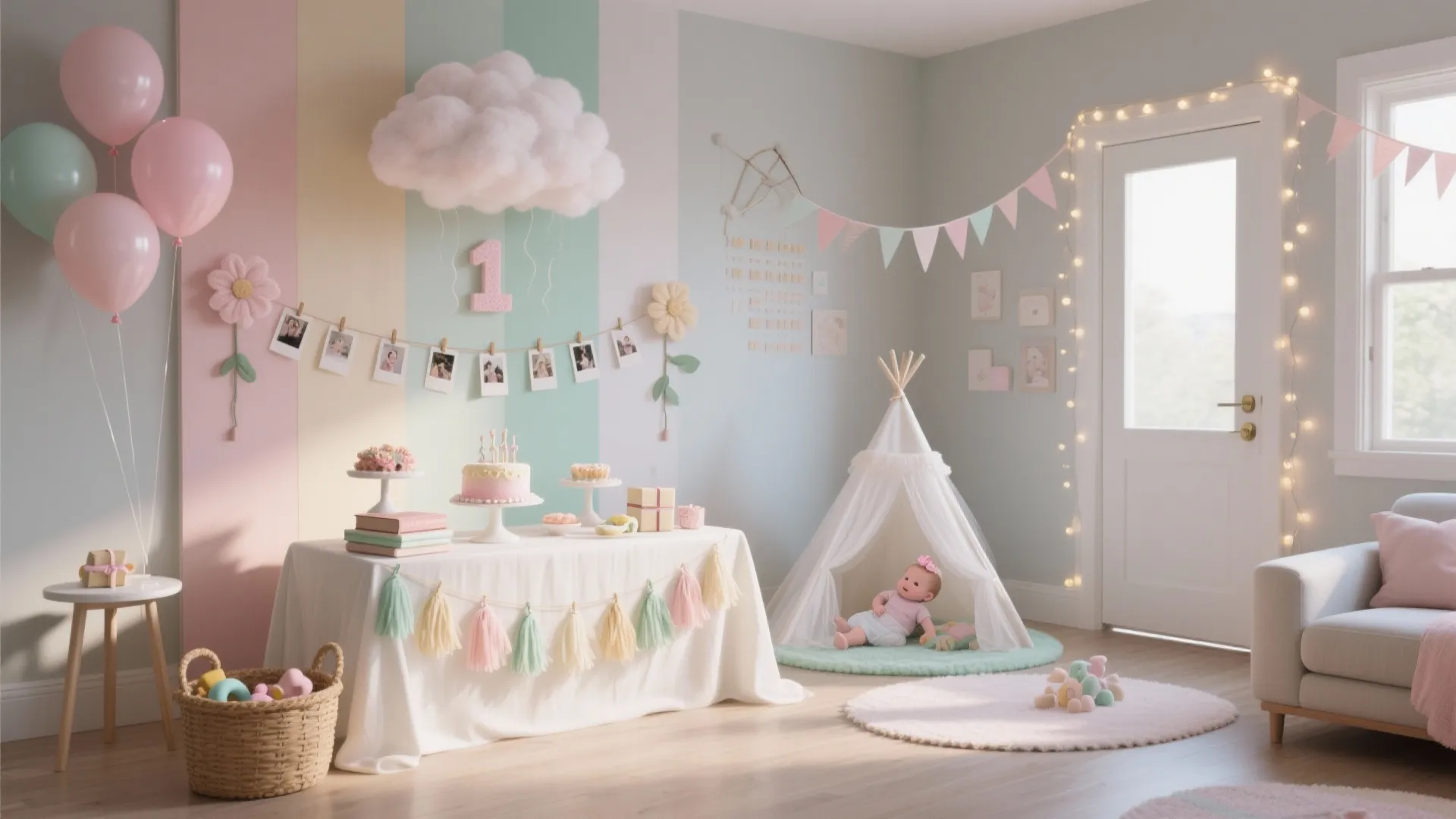 5 Simple Birthday Decoration Ideas at Home for Baby Girl: Small-space party styling from a senior interior designer: sweet, safe, and budget-wise ways to make your baby girl’s birthday feel magical at home