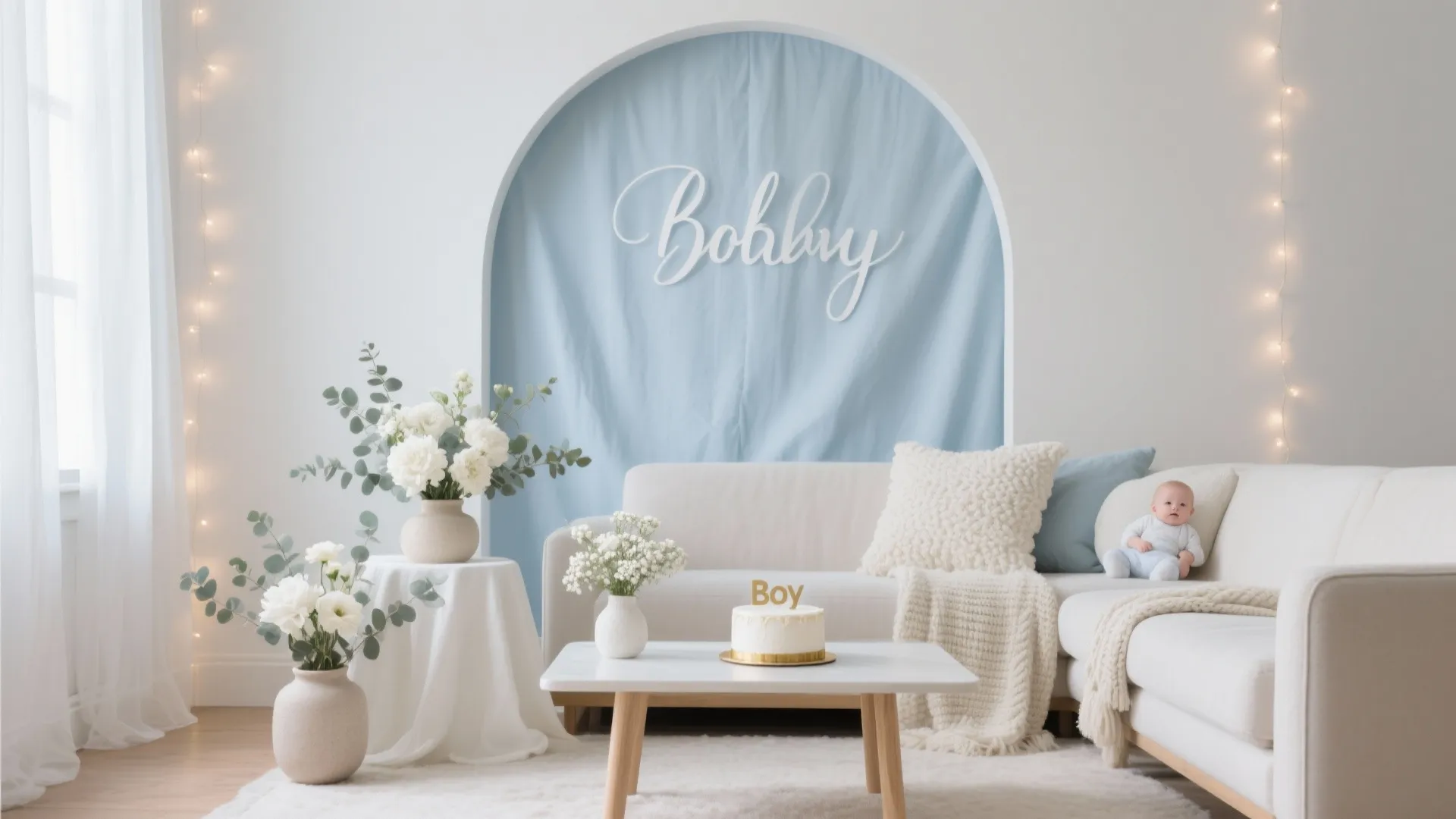 5 naming ceremony decoration for baby boy ideas: Small space, big heart: designer-approved decor for a baby boy naming ceremony at home