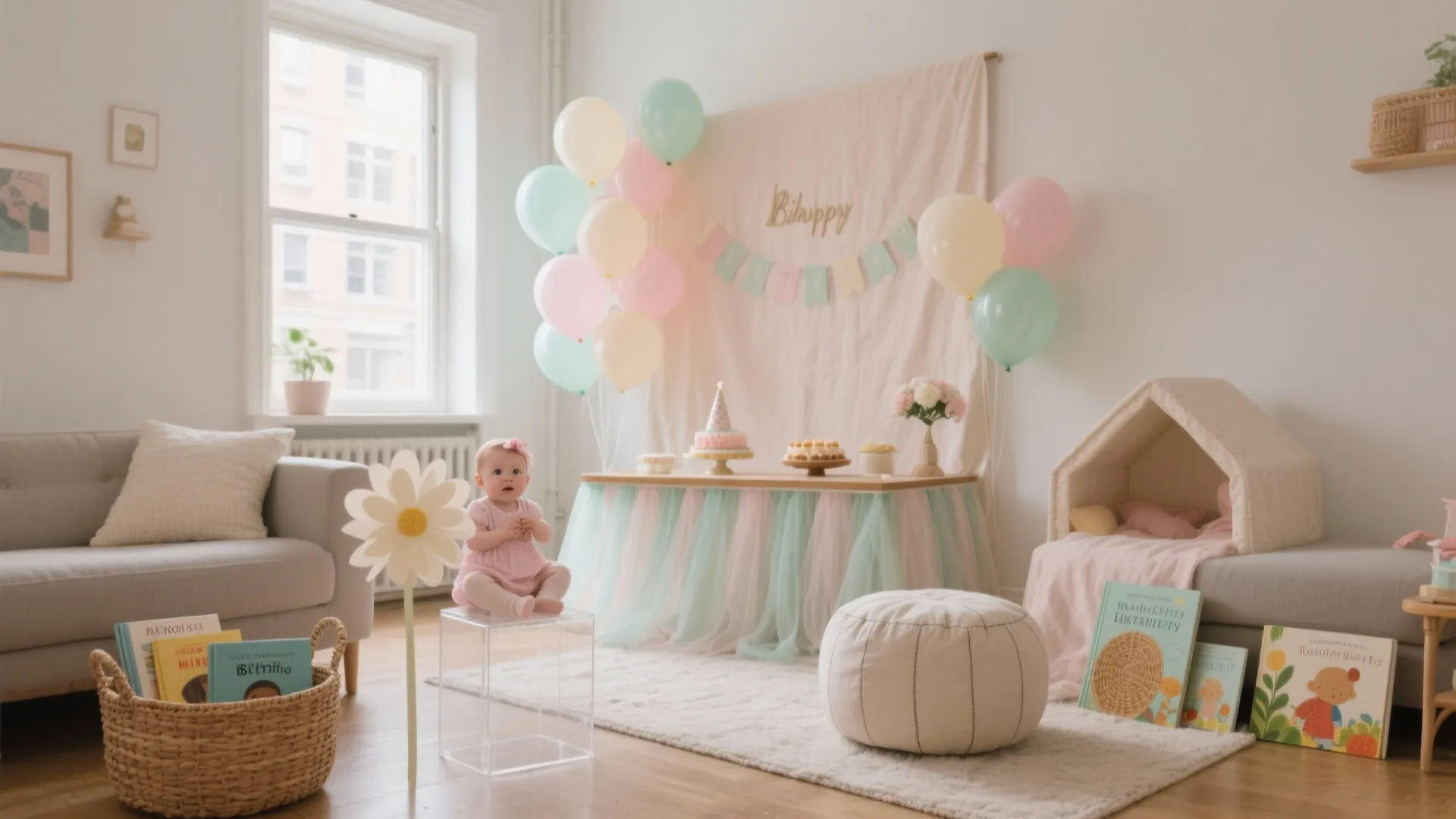 Birthday Decoration Themes for Baby Girl: 5 Ideas: Real small-space party design tips from a seasoned interior designer—soft palettes, smart layouts, and photo-ready moments that make a baby girl’s birthday feel magical.