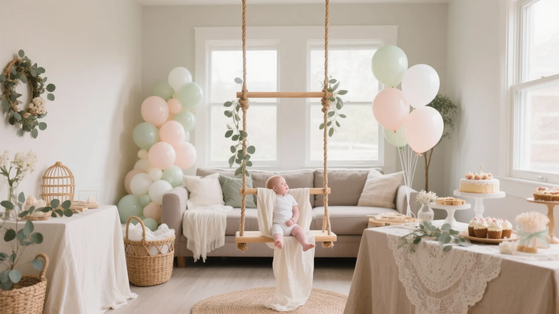 5 Swing Decoration Ideas for Baby Shower: Small spaces, big smiles: my top 5 swing decoration ideas that make a baby shower feel magical without overcrowding your room