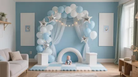5 Baby Boy 1st Birthday Stage Decoration Ideas