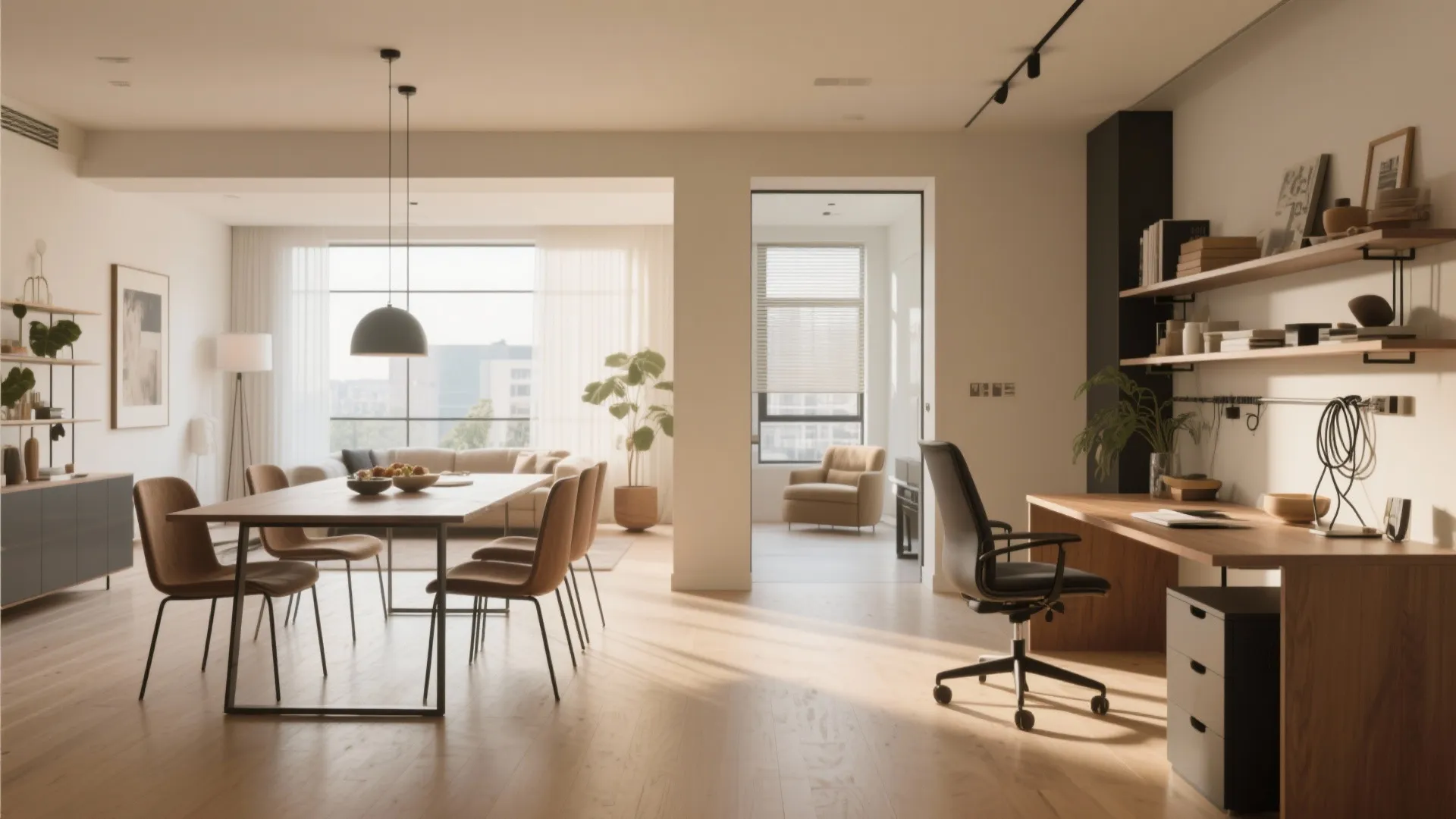 7. Back-to-Back Desk and Dining Table