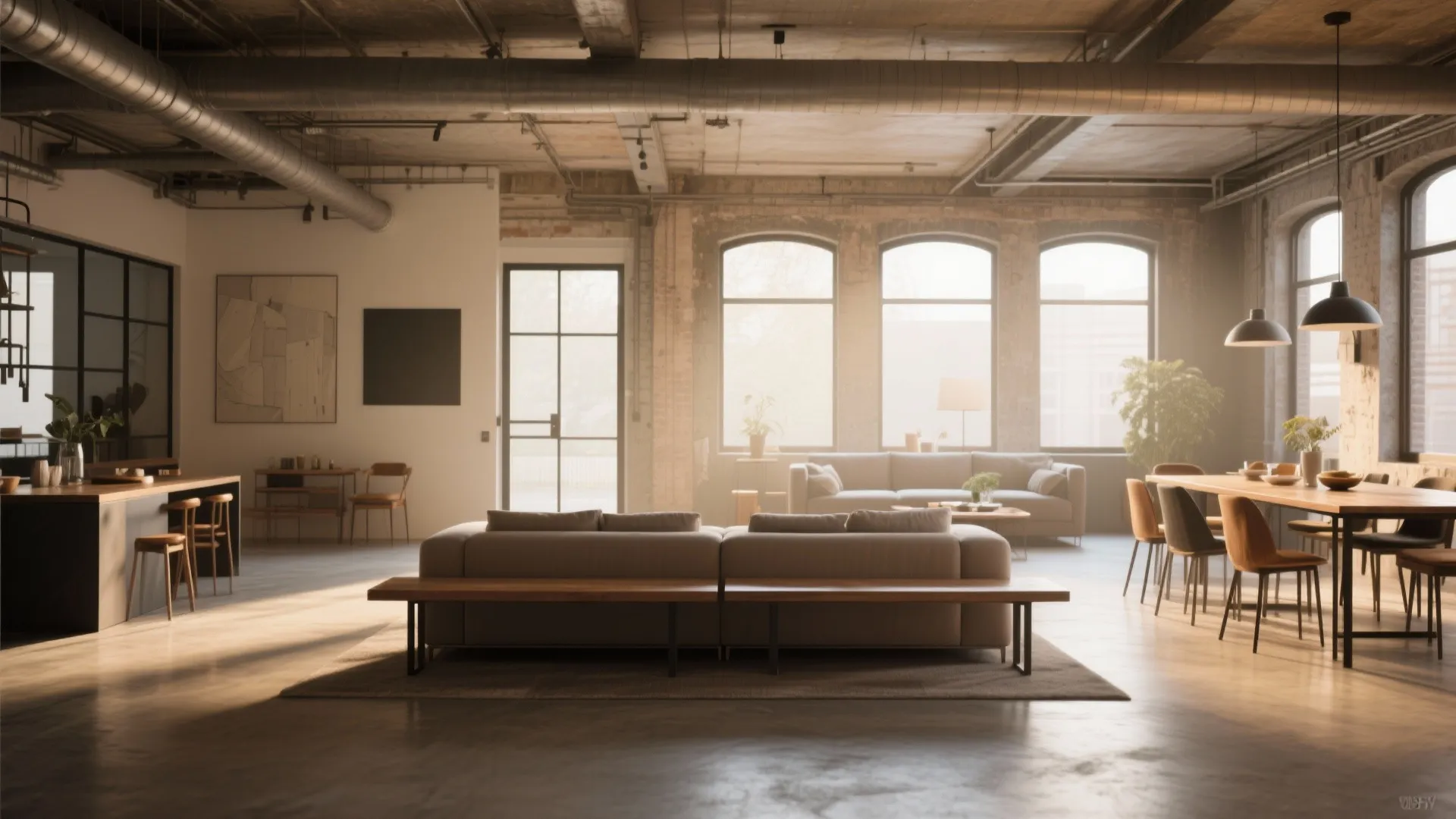 6. Back-to-Back Furniture Arrangements