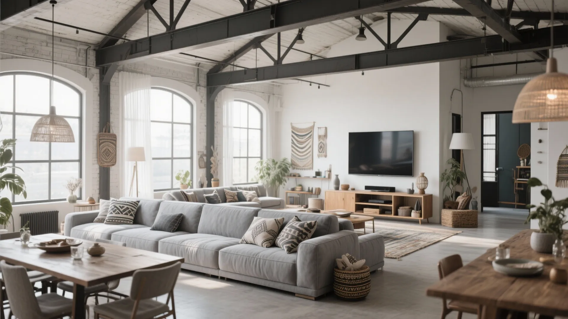 7. Sectional with Back-to-Back Seating