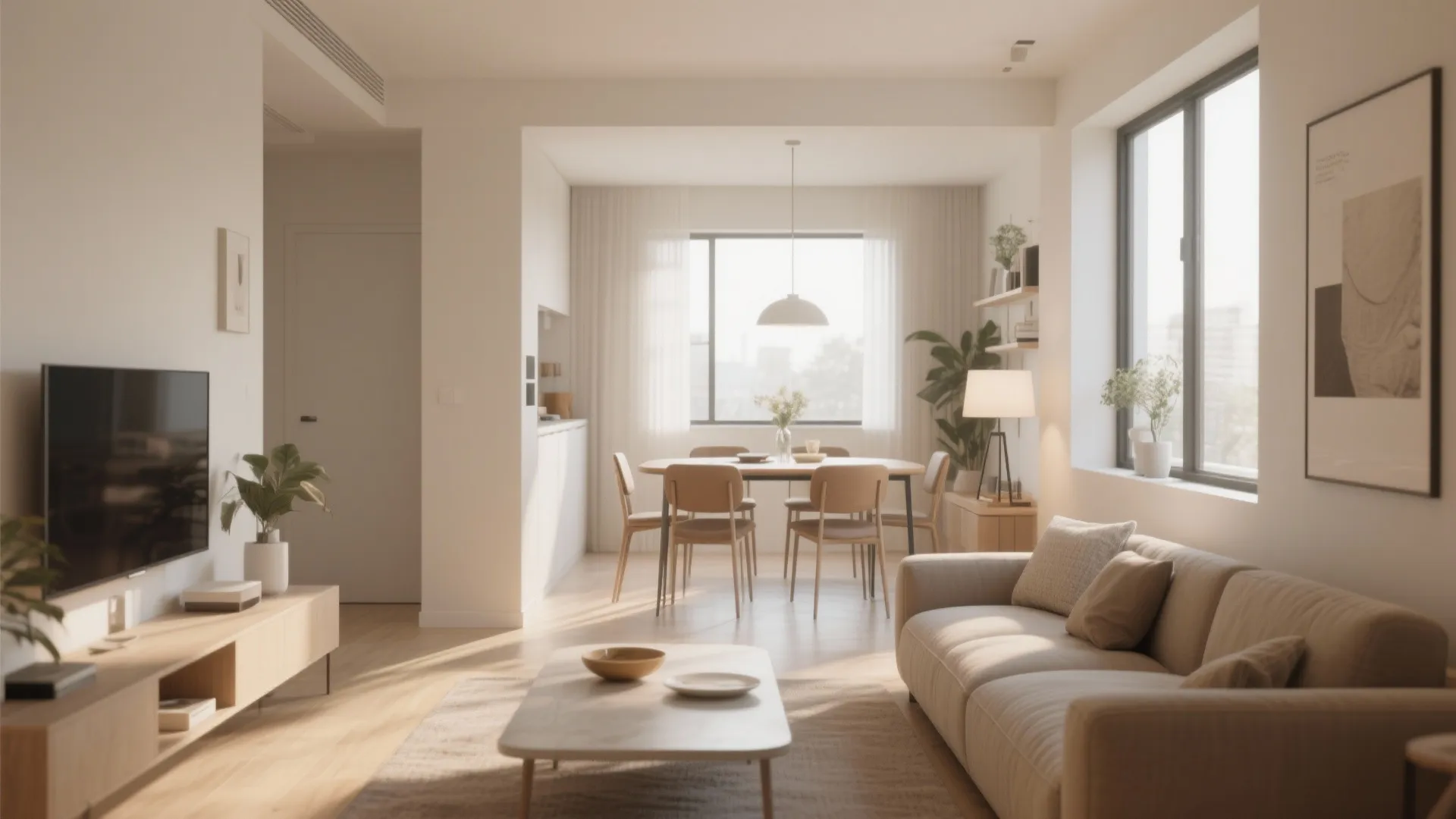 2. Back-to-Back Furniture Arrangement