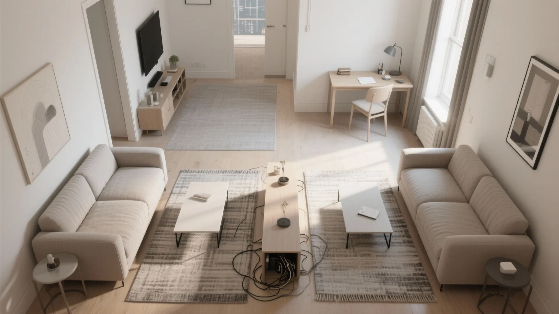 Back-to-Back Zoning for Studios and Open Plans