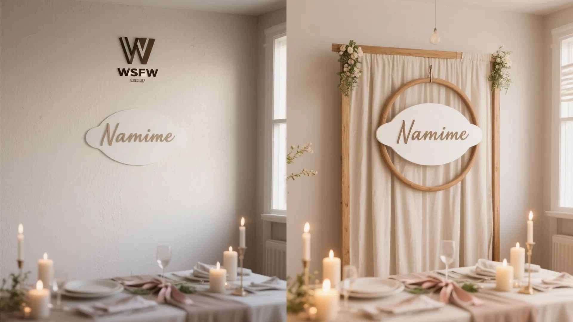 Statement Backdrop: Frame the Name
