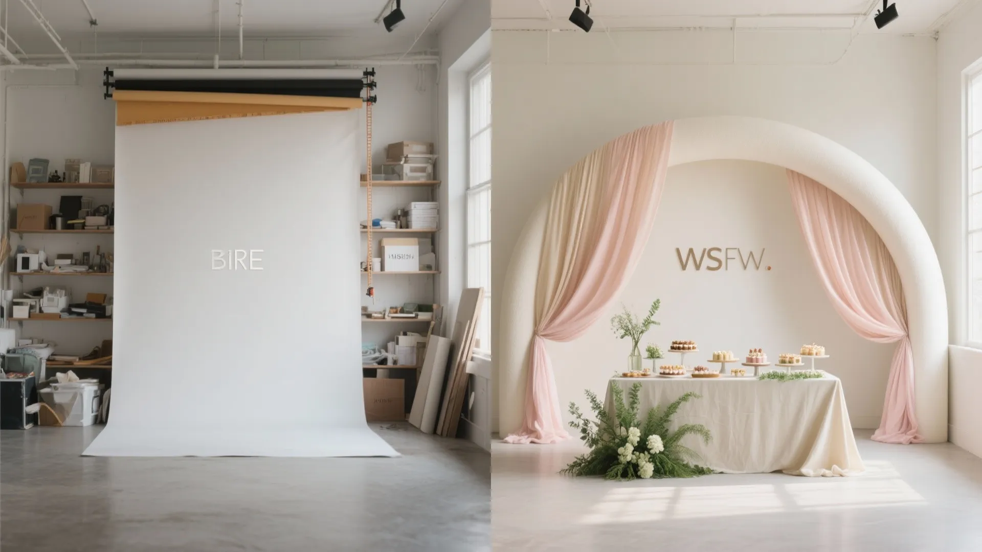 Statement Backdrop That Doubles as a Photo Booth