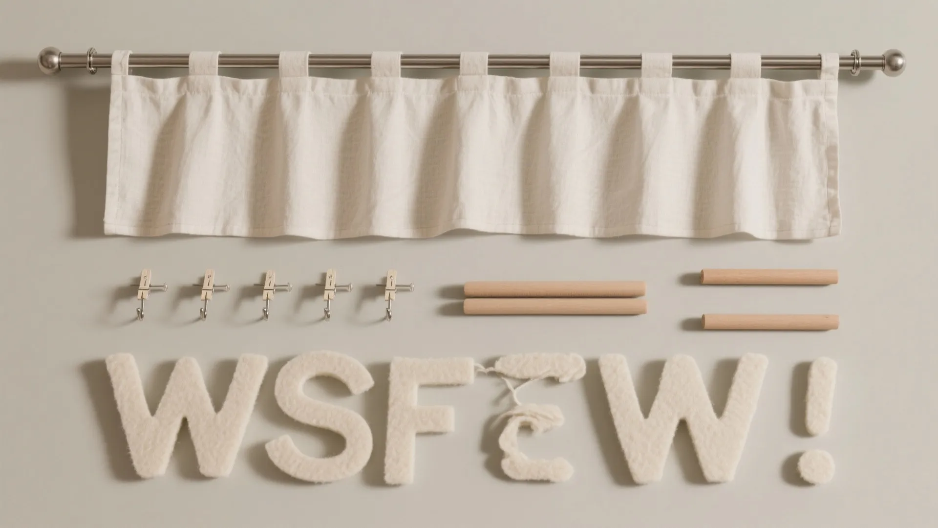 DIY Fabric or Shower-Curtain Backdrop