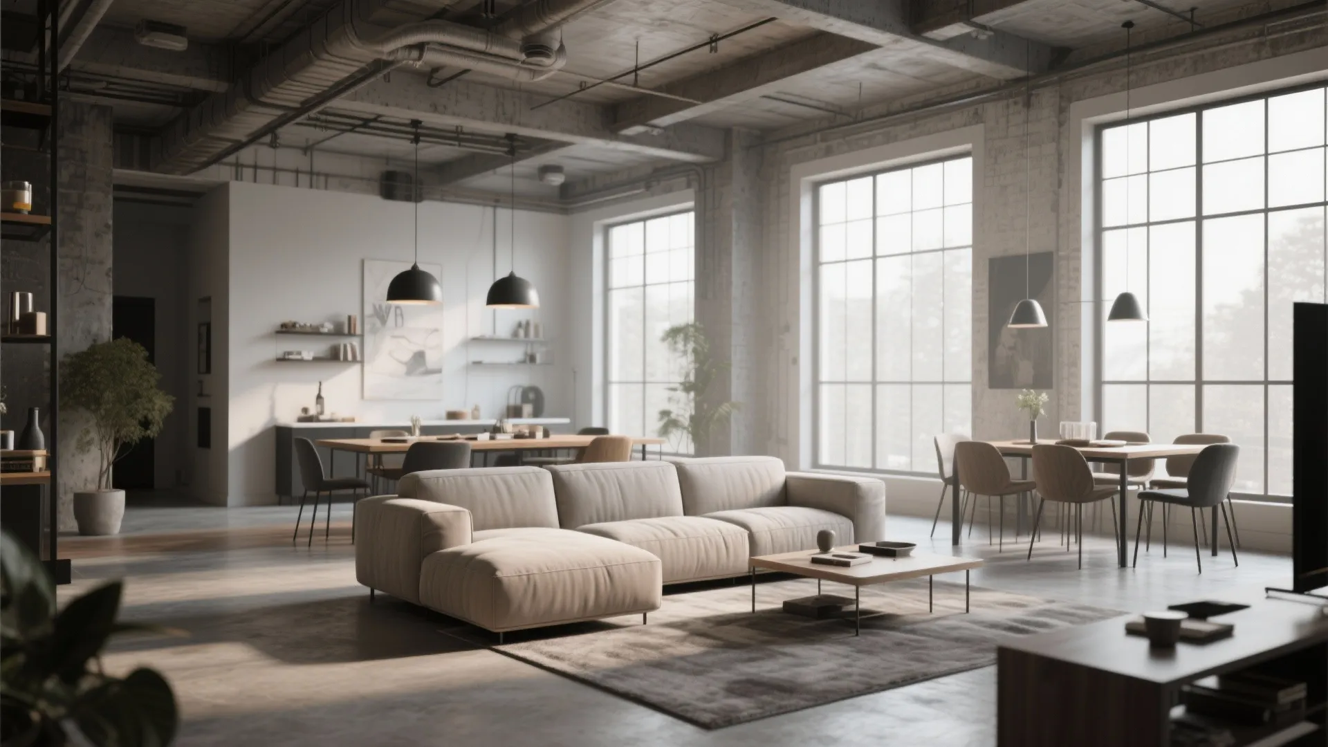 5. Backless Sectional for Flexible Placement