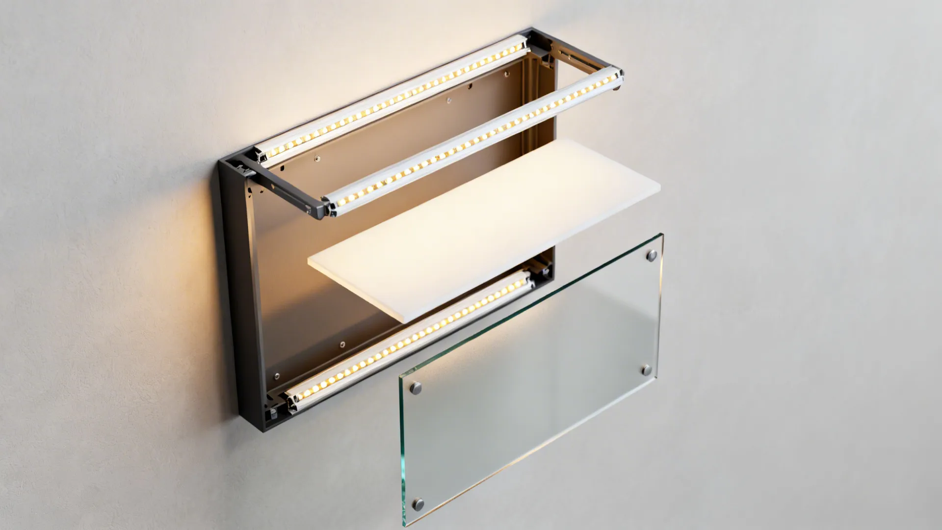 Glass + LED Backlighting