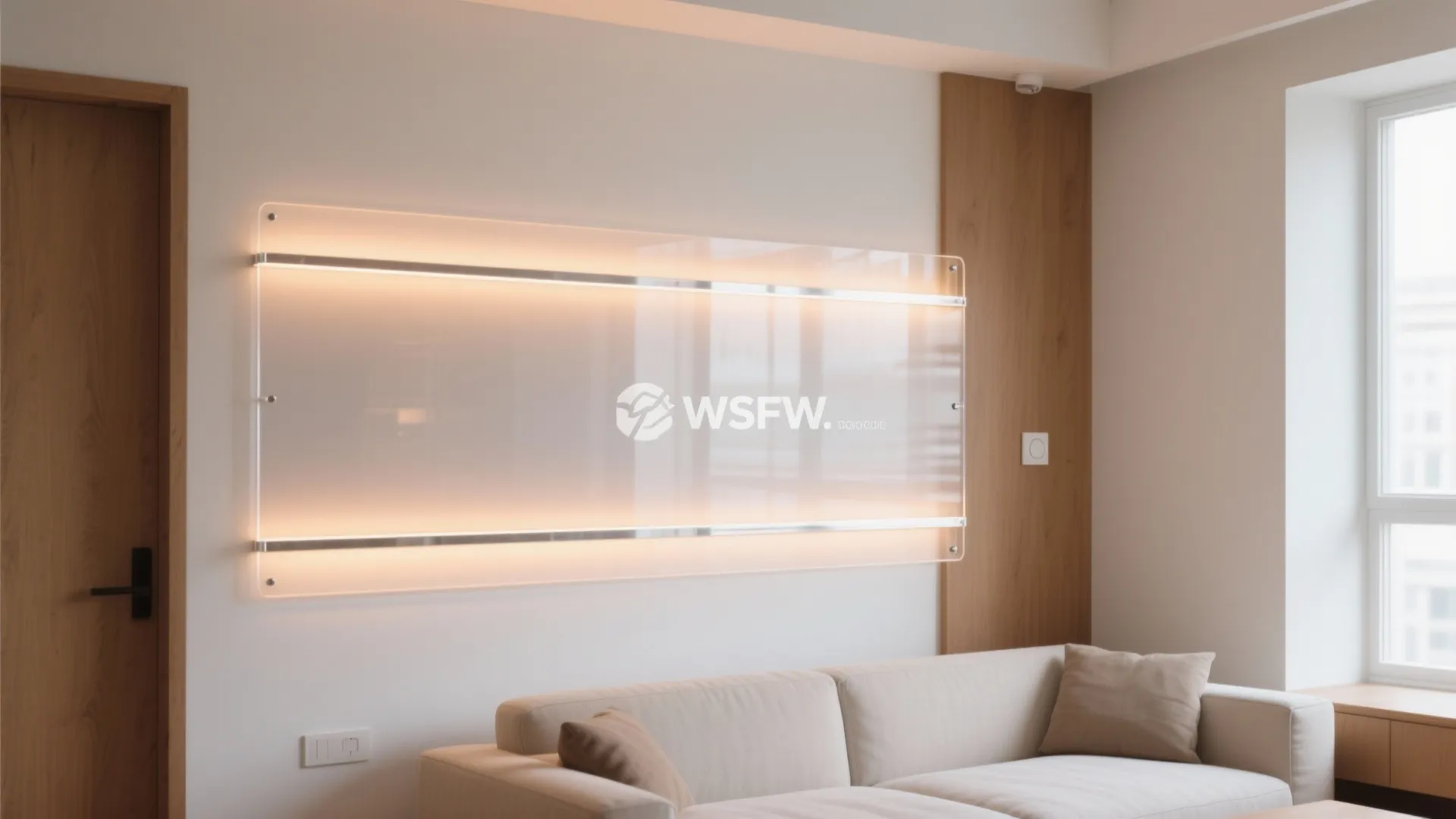 Idea 1: Backlit Acrylic Feature Wall