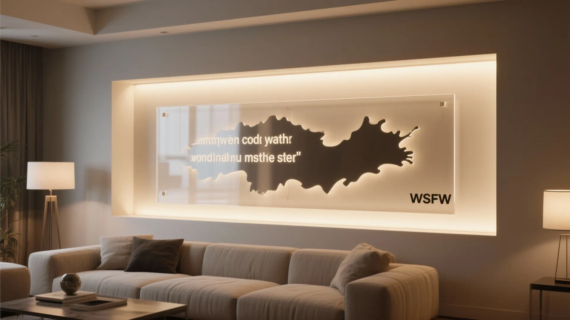 2. Backlit Acrylic Panels