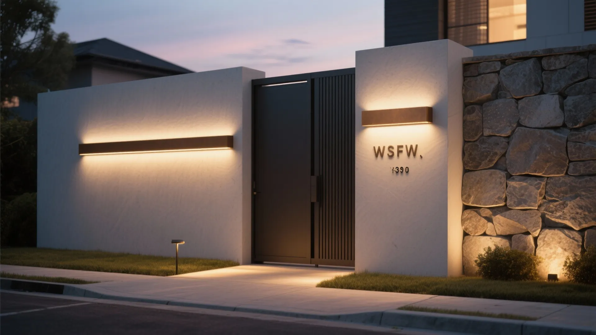 Idea 4: Night lighting and a backlit address