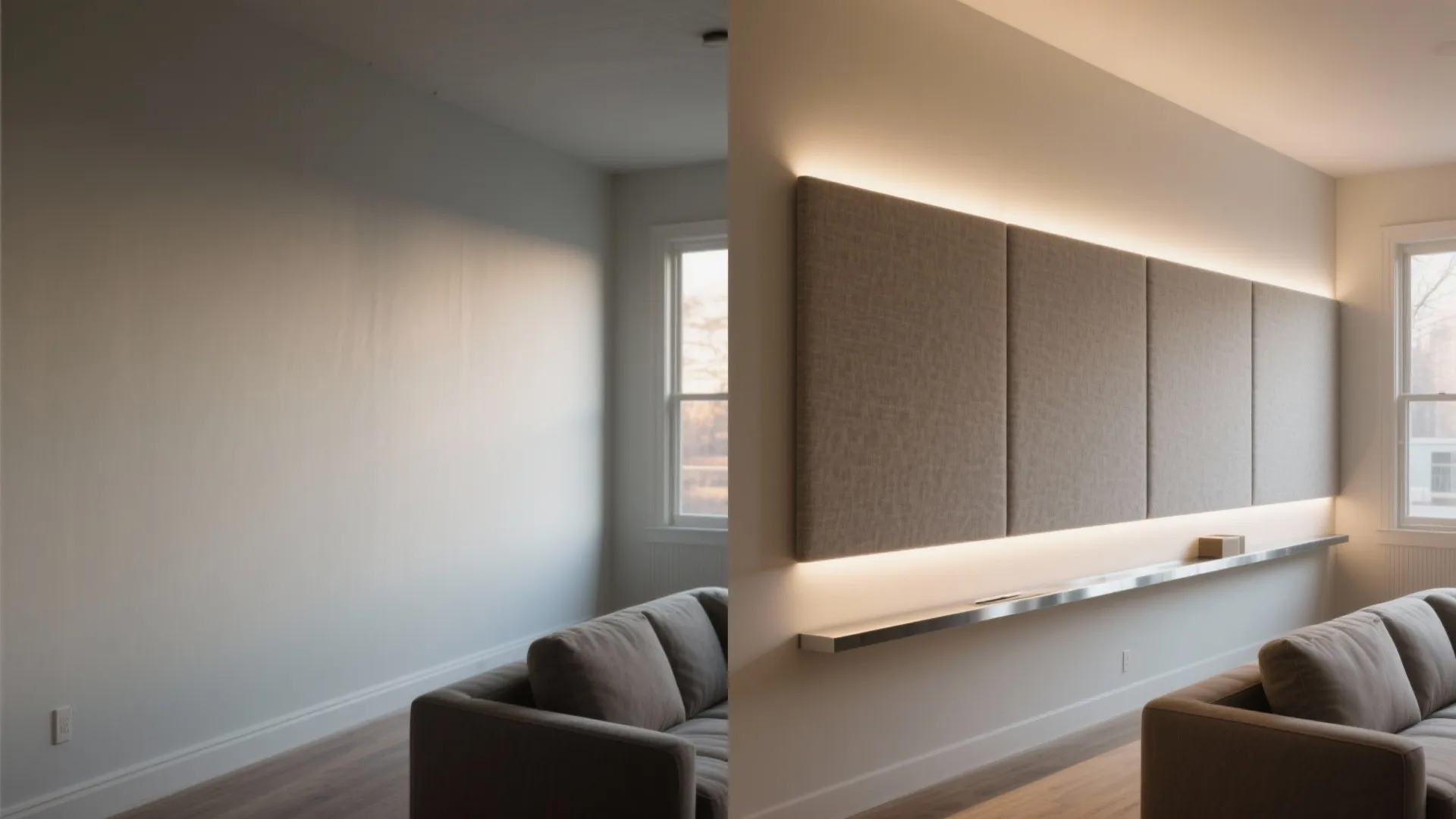 Backlit Acoustic Baffles with Fabric