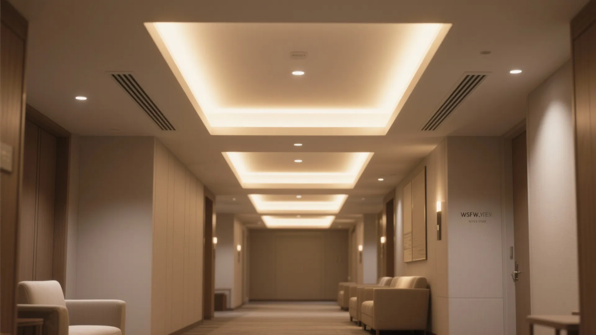 Backlit Square Bands for Ambient + Task Lighting