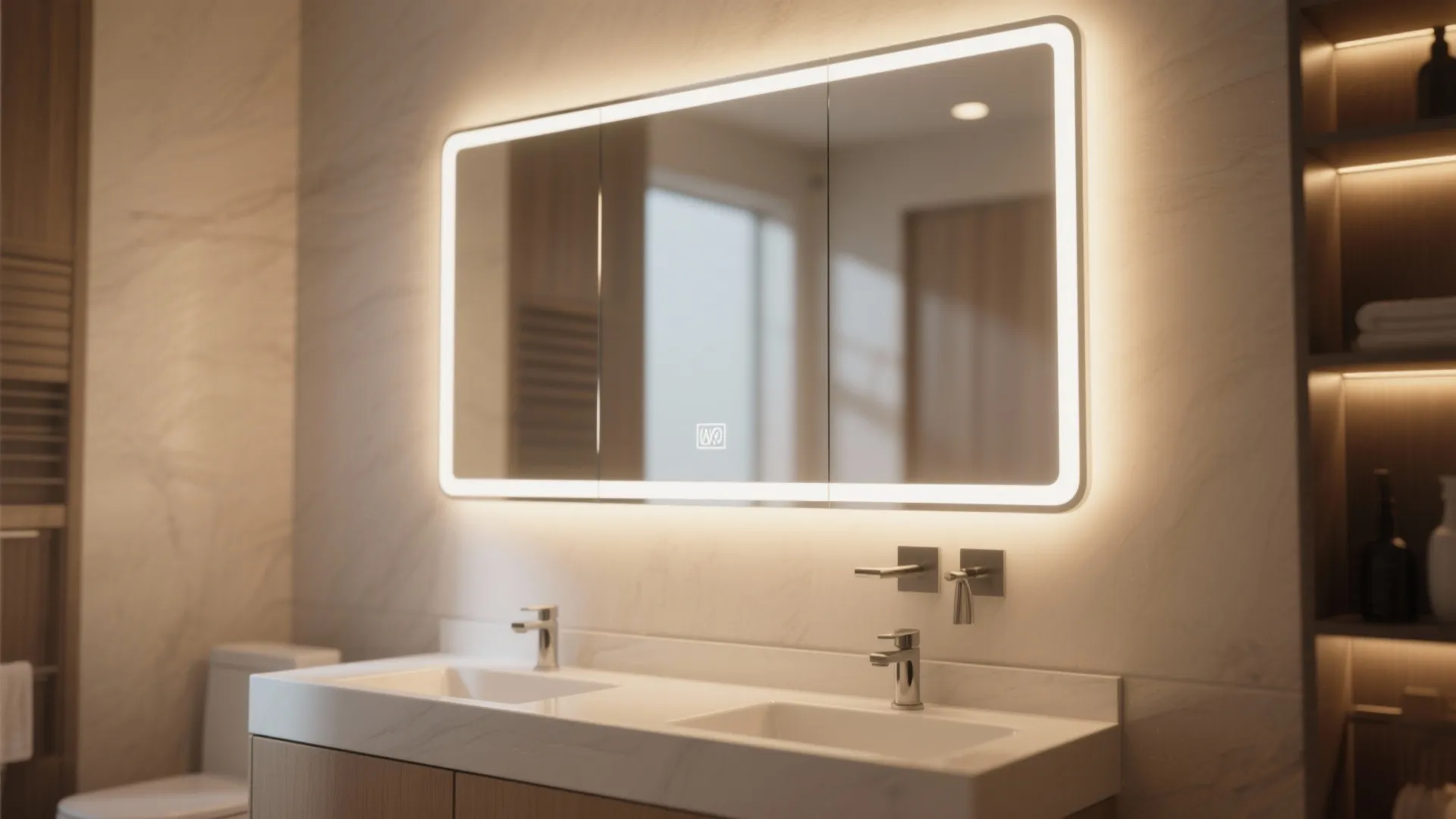 1. Backlit Mirrors