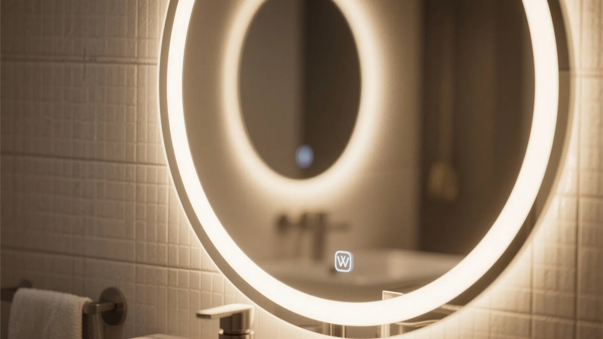 Backlit Mirror Feature