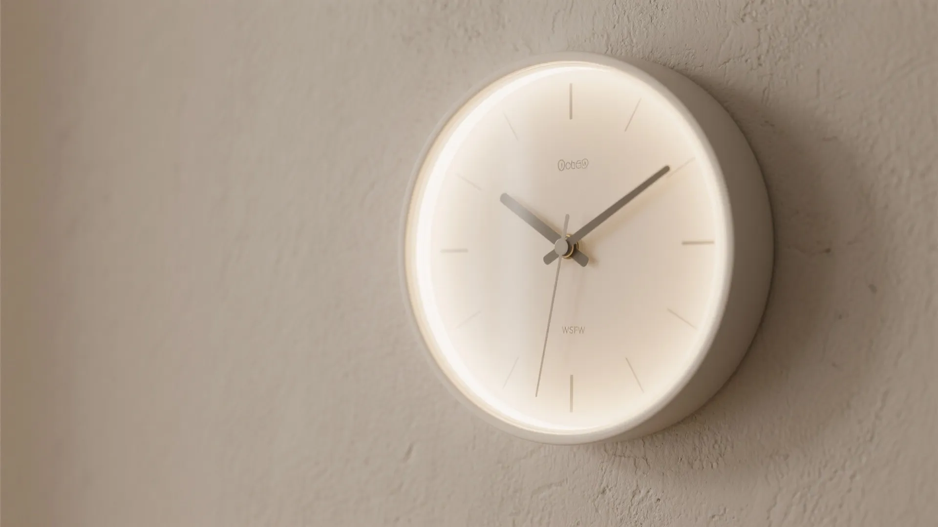 1. Backlit Minimalist Clock