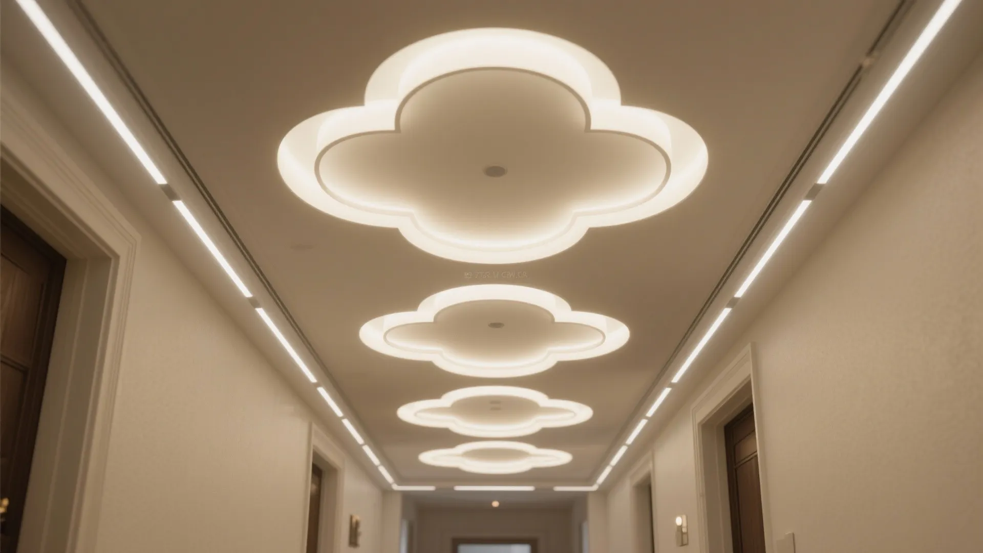 Backlit Petal Coffers for a Soft Glow