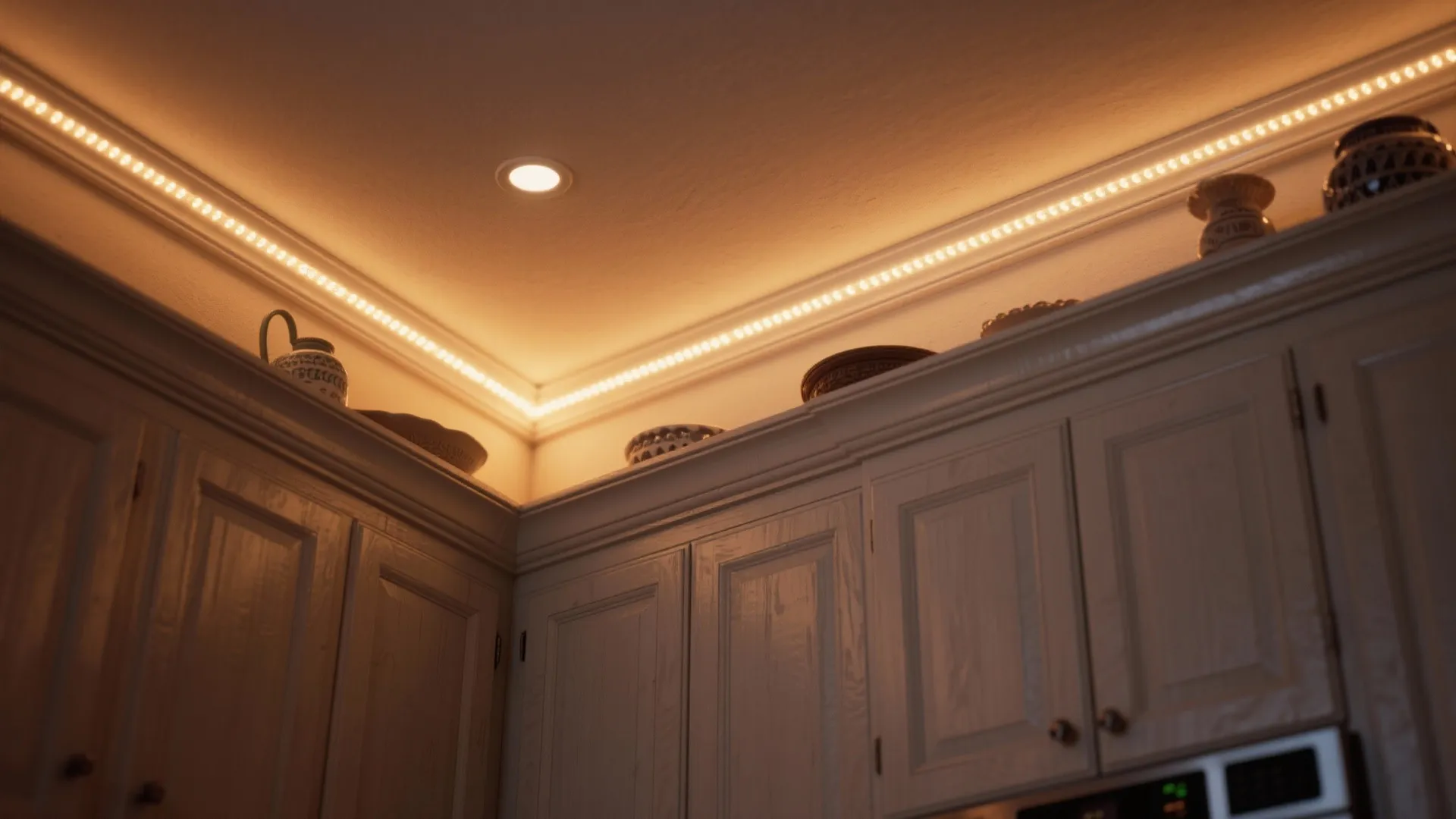 4. Backlit crown molding and indirect lighting