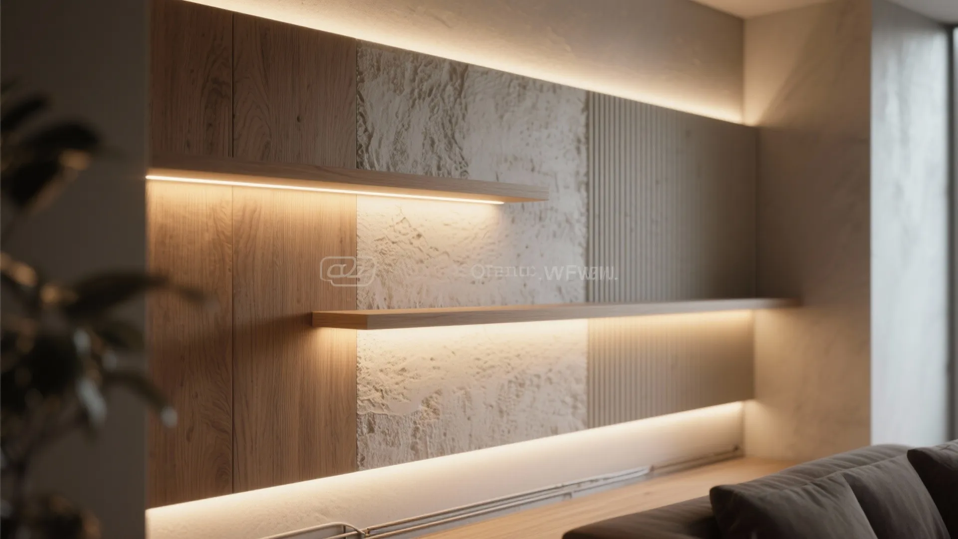 1. Backlit Feature Wall