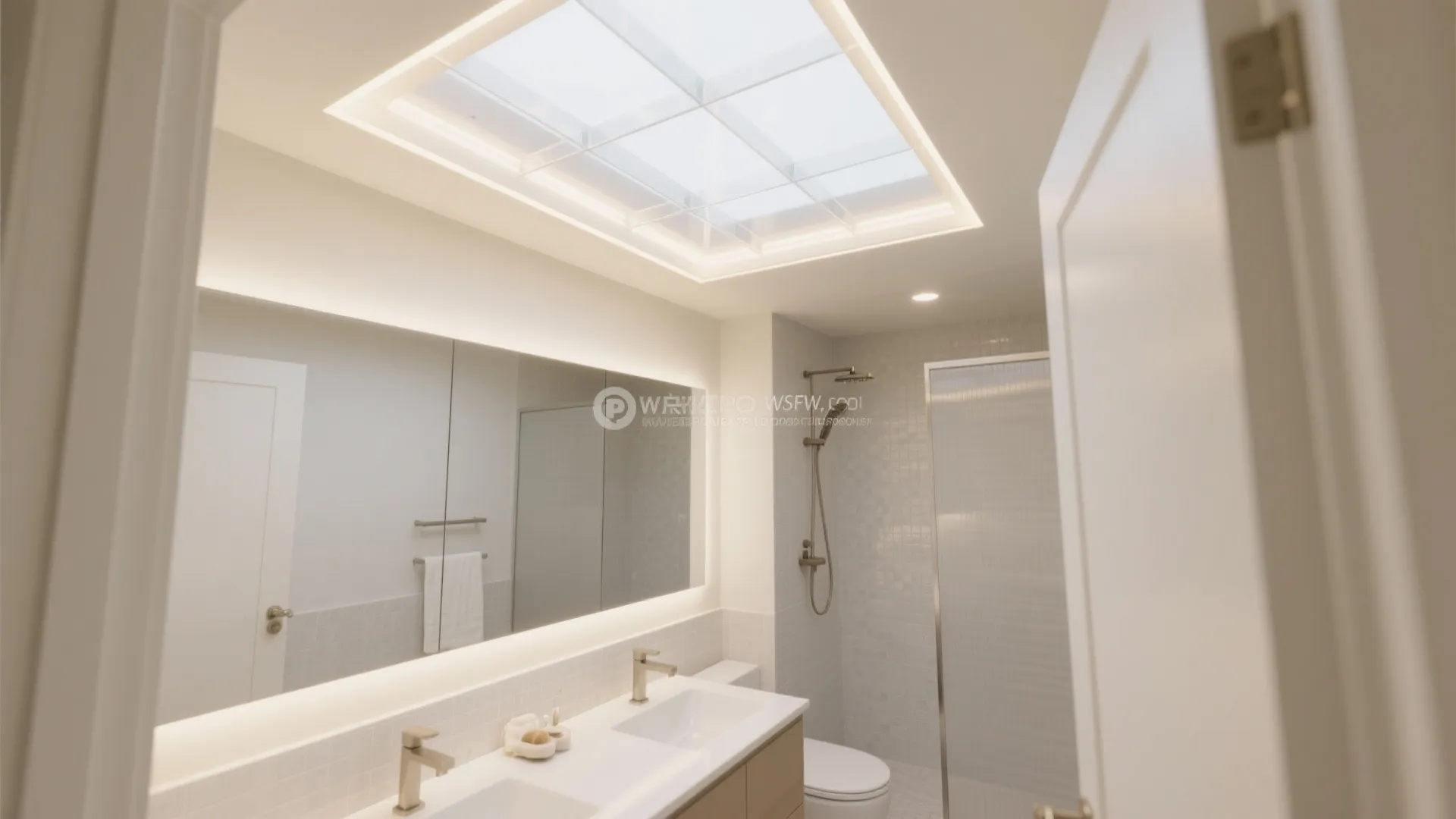 Backlit Frosted POP Panels for a Spa-Like Glow