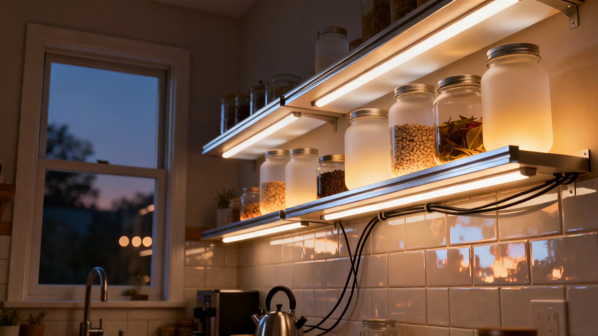 Backlit Glass Storage for Night Glow